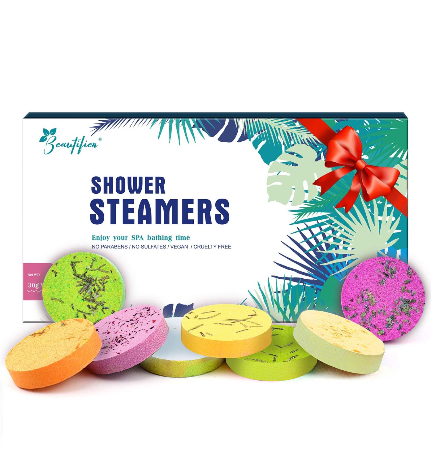 Shower Steamers Aromatherapy 8 Pack - Eucalyptus Menthol Stress Relief Set | Self Care and Valentines Gifts for Women and Men | Shower Bath Bombs for Relaxation - Buy Online on SooperMarket.com