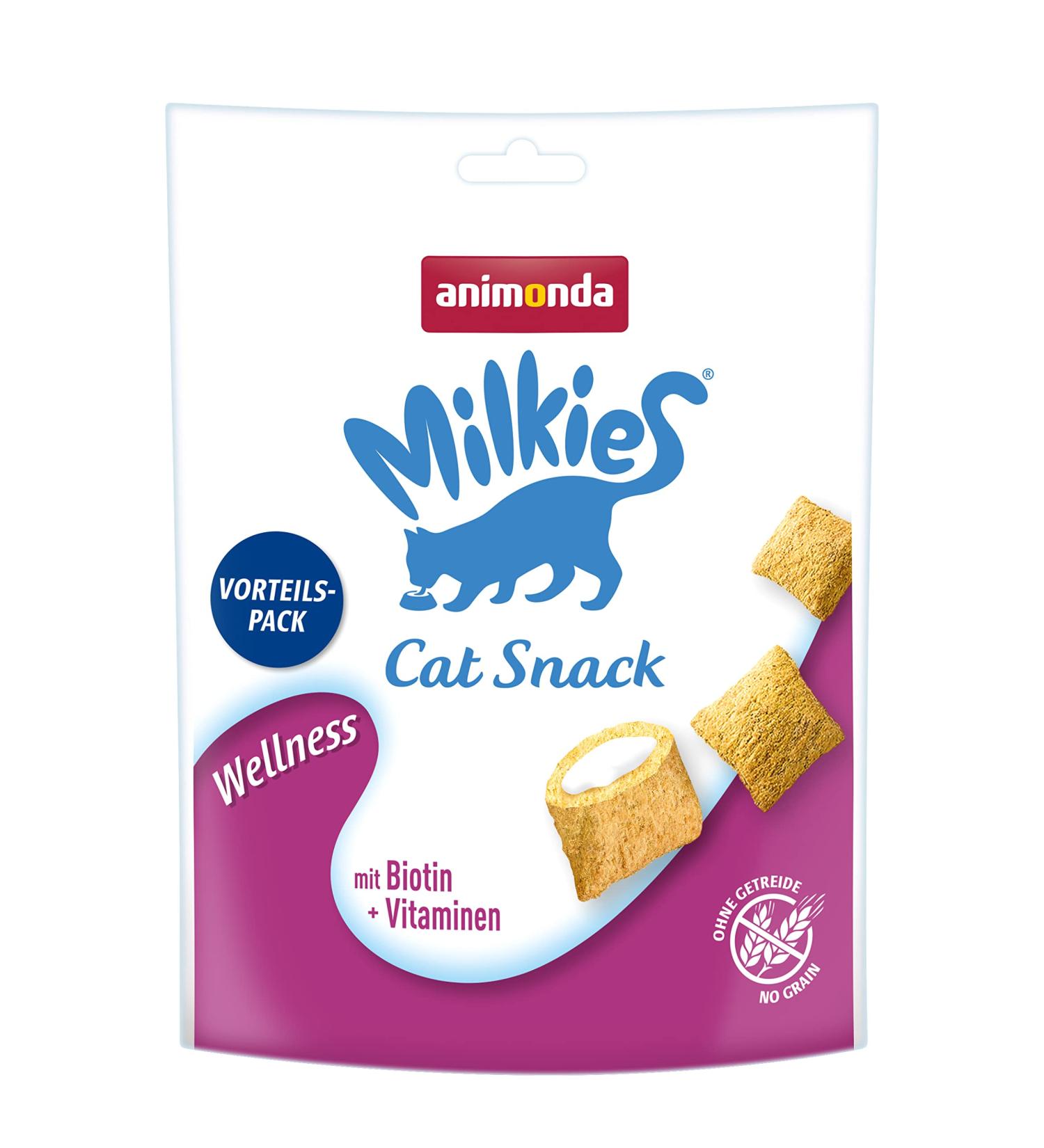 animonda Milkies Wellness grain-free crunchy pillows for cats cat snack 6 x 120 g Wellness 120 g (pack of 6)