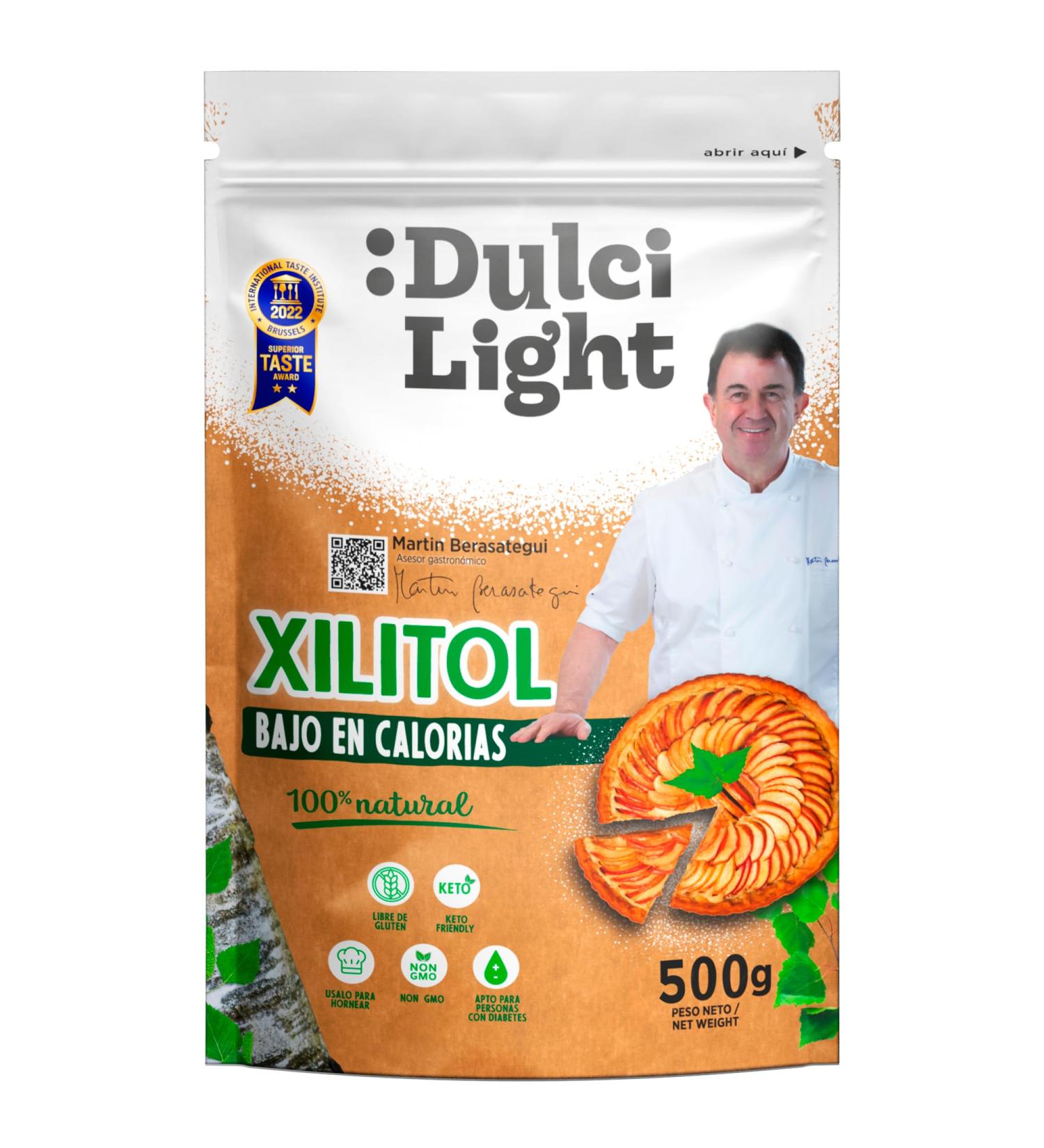 Dulci Light Xylitol Sweetener 500g - Low-Calorie Natural Sugar Replacement for Drinks & Food | Keto-Friendly Sweetener - Buy Online on SooperMarket.com