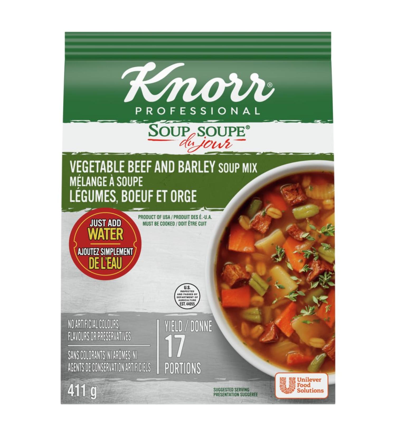 Knorr Professional Beef and Barley Soup Mix - Buy Online on SooperMarket.com