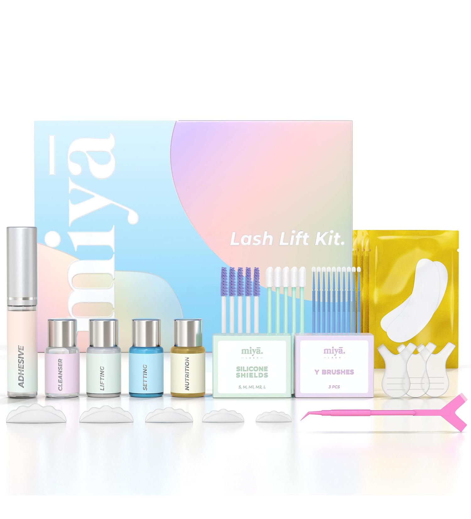 MIYA LASH Lash Lift Kit - Professional Keratin Eyelash Perm | LVL Curling & Lifting | Vegan, Semi-Permanent Results | Home & Salon Use - Buy Online on SooperMarket.com