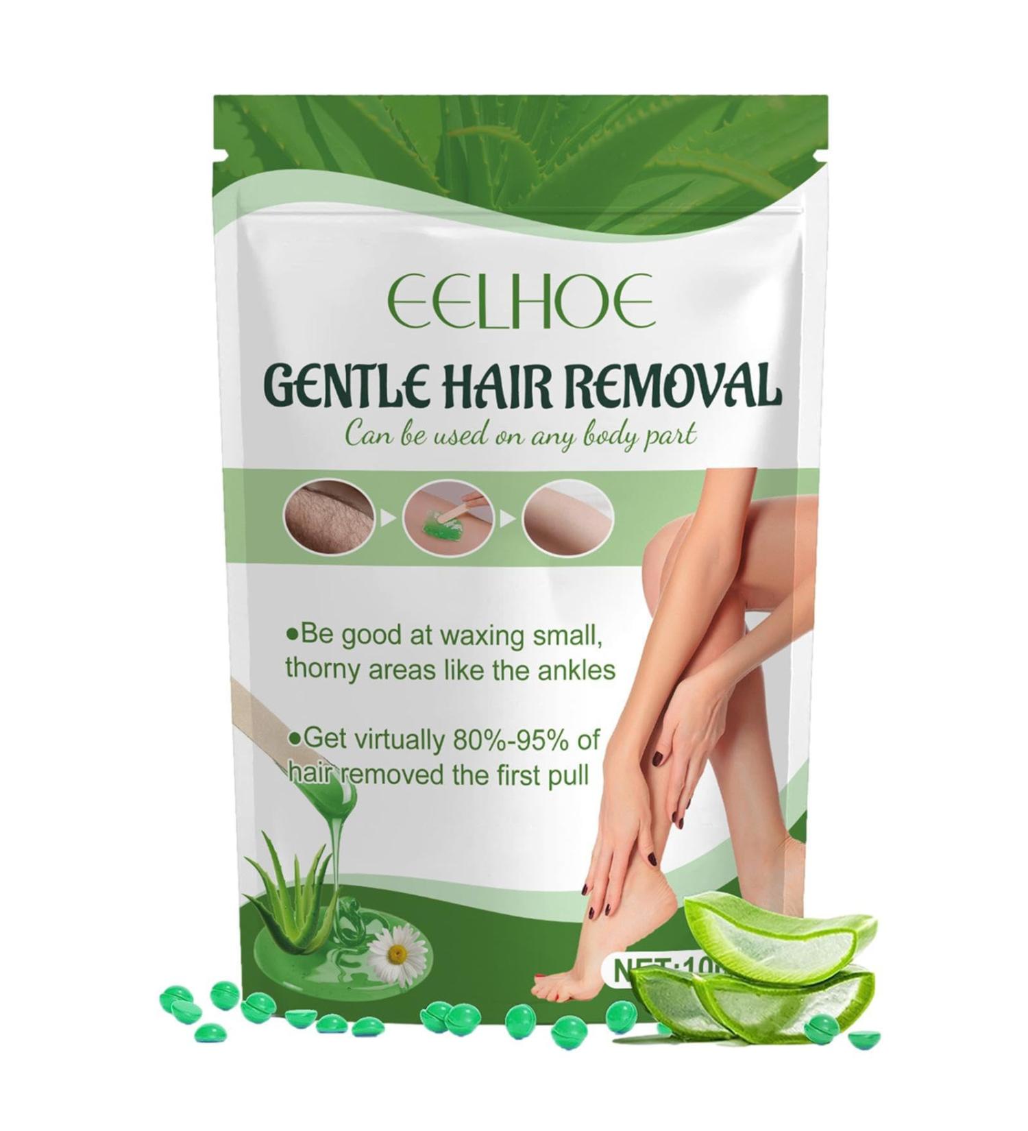 Pain-Free Pearl Wax for Hair Removal | Aloe Vera Hard Wax Pearls for Sensitive Skin Perfect for Bikini Legs Arms & More - Buy Online on SooperMarket.com