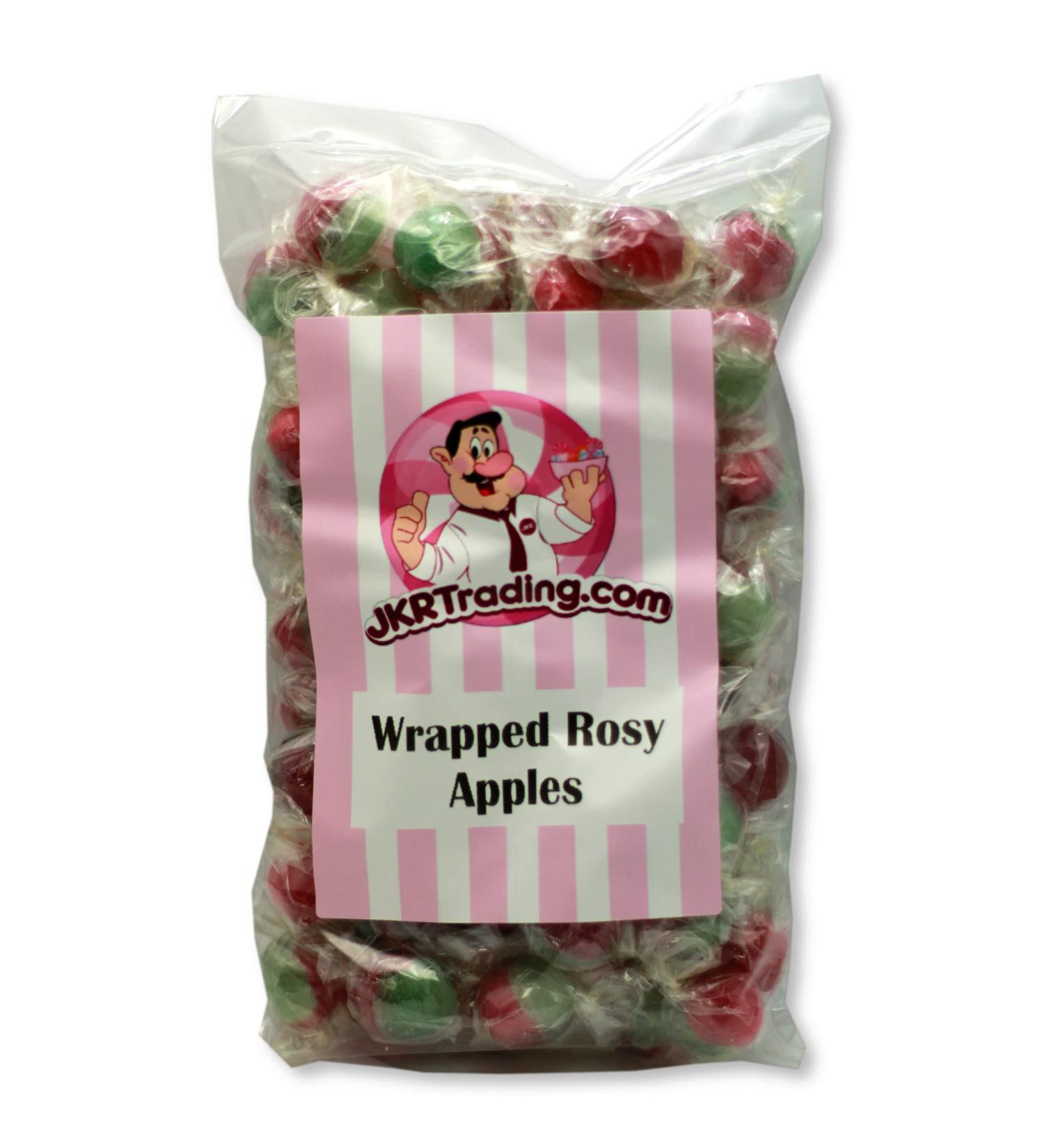 Wrapped Rosy Apple Rosey Apples Apple Flavoured Boiled Sweets 500Gram Bag