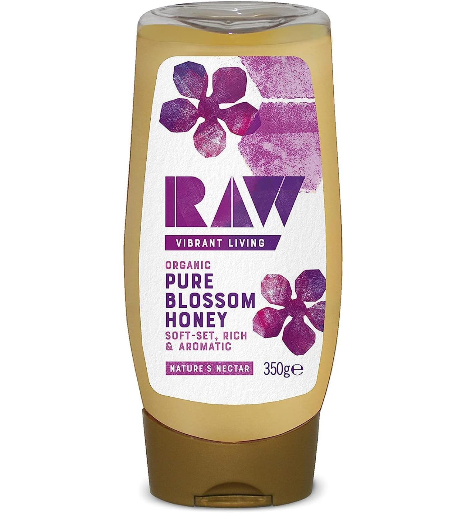 Raw Organic Pure Blossom Honey 350g - Buy Online on SooperMarket.com
