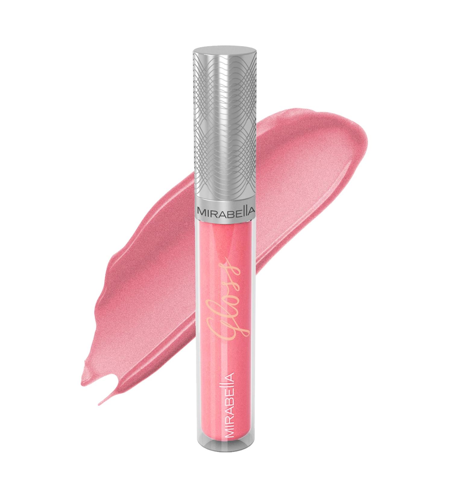 Mirabella Ultra-Hydrating Lip Gloss in Posh - Shimmering Rosy Pink | Glossy Shine Finish & Superior Color | Essential Oils for Nourished Lips - Buy Online on SooperMarket.com