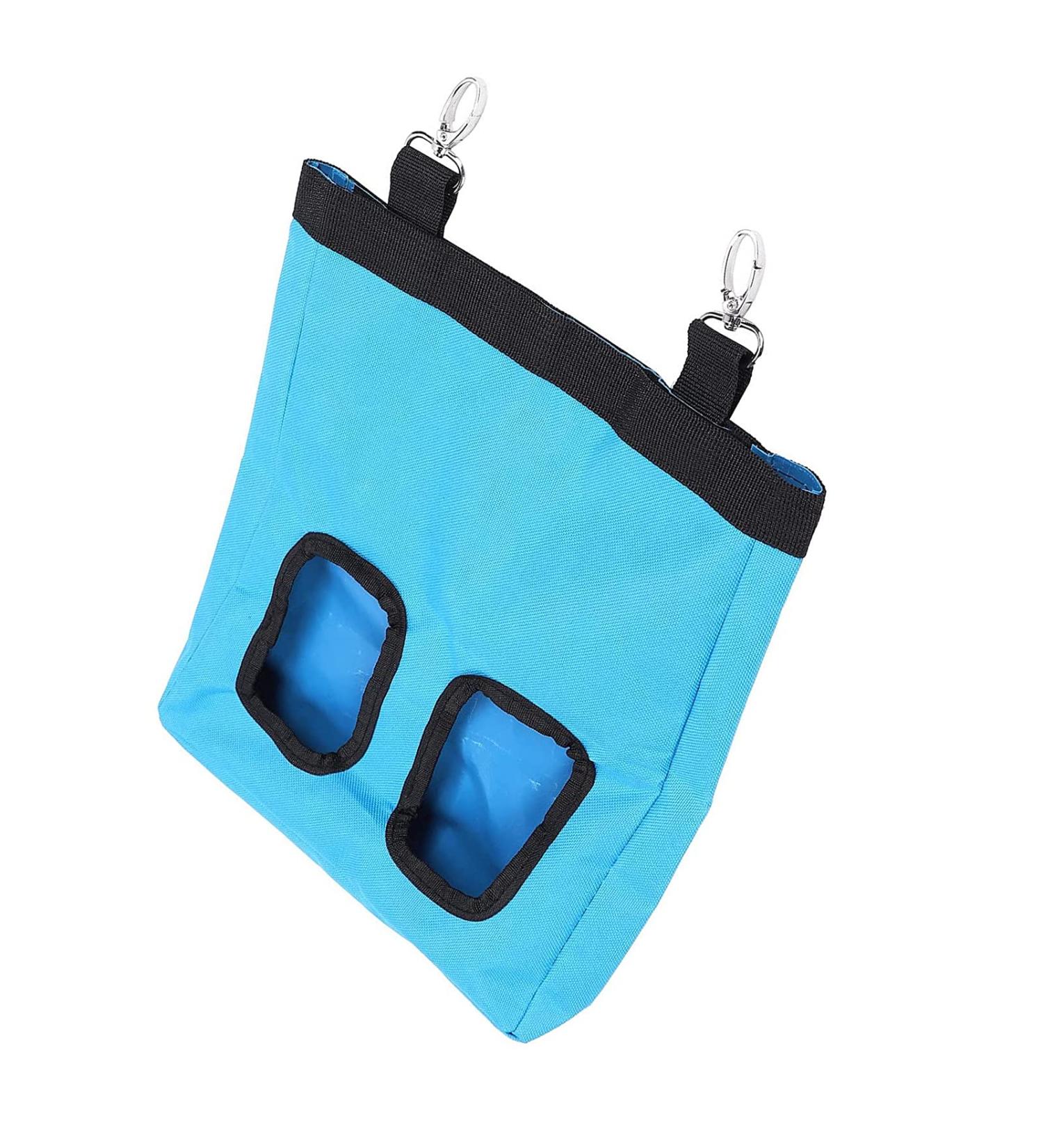 Rabbit Hay Feeder Bag Hay Bag Hanging Feeder Pig Hay Feeder Storage Small Animal Feeding Bag for Rabbit Guinea Pig (Blue) - Buy Online on SooperMarket.com