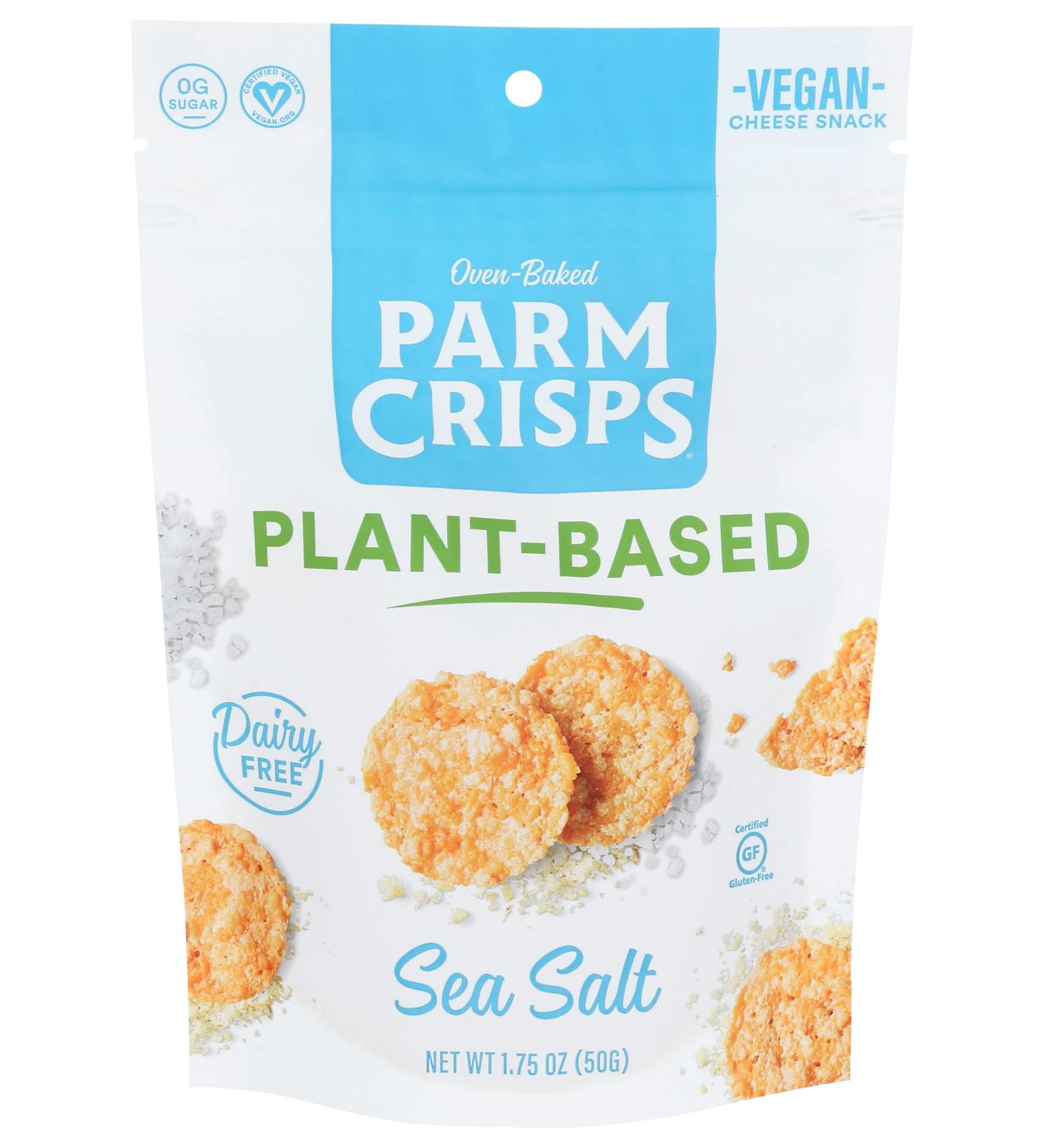 ParmCrisps Plant-Based Sea Salt Crisps - 1.75 OZ Healthy Snack - Buy Online on SooperMarket.com
