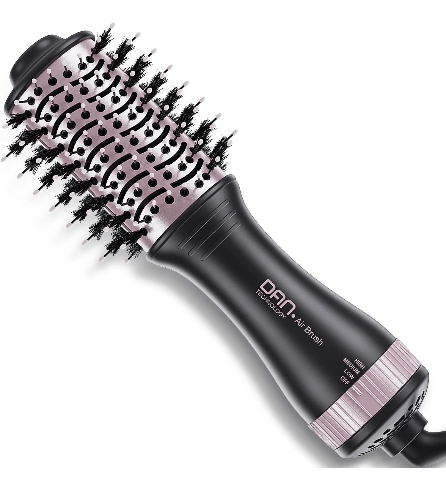 Small Hair Dryer Brush - One Step Volumizing Blow Dry Brush for Short Hair - Rose Black - Buy Online on SooperMarket.com