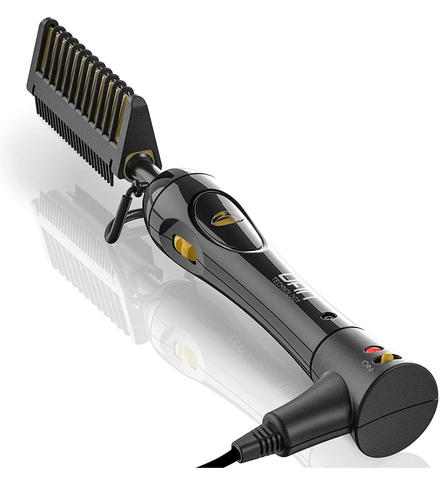 Dan Technology 500آ° Hot Comb - Adjustable Ceramic Hair Straightener for Natural Black Hair - 60 Min Auto-Off - Buy Online on SooperMarket.com