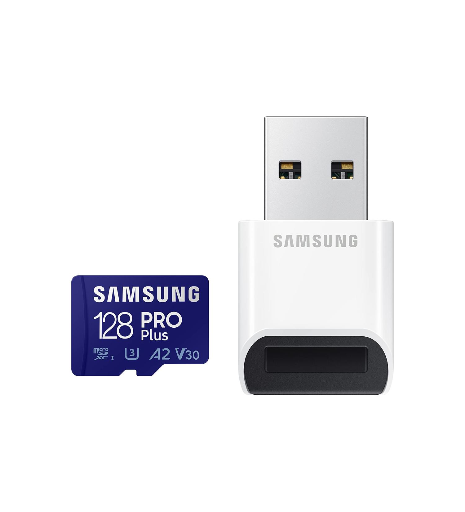 Samsung PRO Plus 128GB microSDXC Memory Card | Up to 160MB/s | UHS-I U3 A2 V30 | Full HD & 4K UHD | For Android Smartphones, Tablets, GoPro, DJI Drone | Model: MB-MD128KB/AM - Buy Online on SooperMarket.com