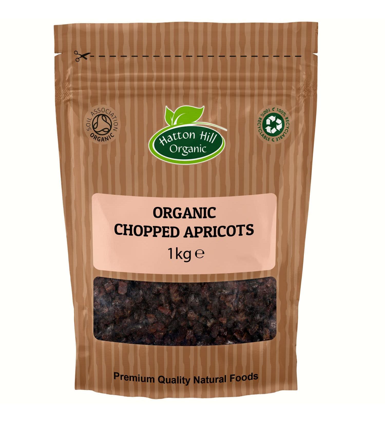 Organic Sun Dried Diced/Chopped Apricots 1kg by Hatton Hill Organic - Buy Online on SooperMarket.com