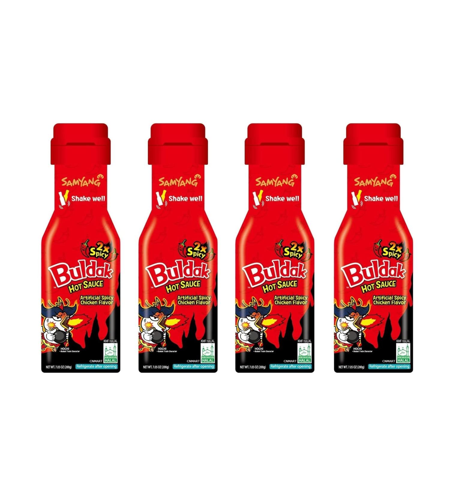Samyang Extremely Spicy (Double Spicy) 2xSpicy Buldak Hot Chicken Flavour Sauce 200g Halal (Pack of 4) by CNMART - Buy Online on SooperMarket.com