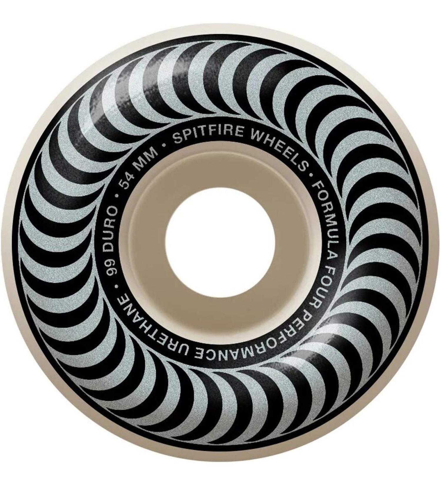 Spitfire 54mm Silver Skateboard Wheels - Durable and Stylish - Buy Online on SooperMarket.com