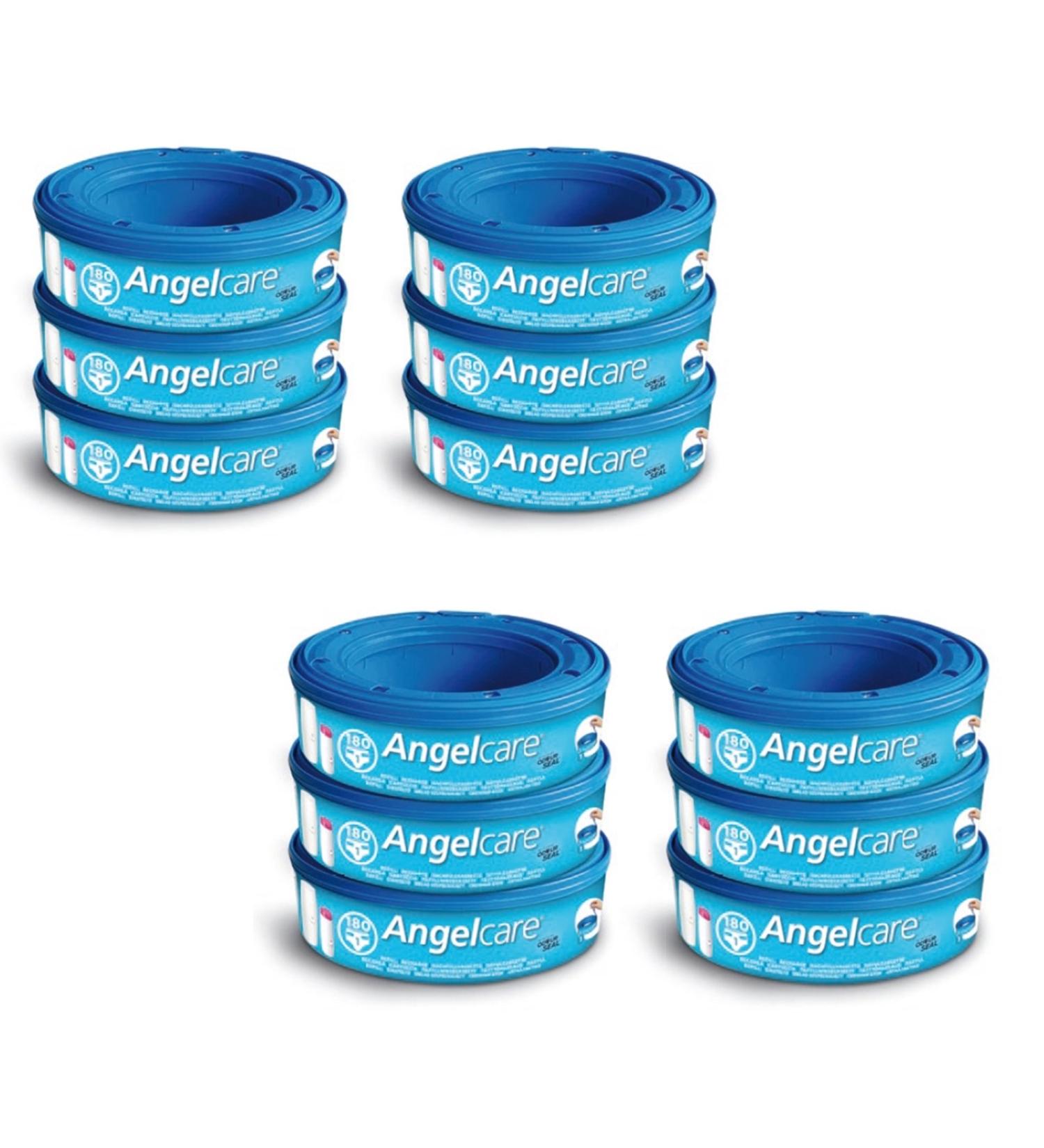 Buy Angelcare Diaper Pail Refill Pack Plus 12 - Eco-Friendly 12 Pieces for International Shipping - Buy Online on SooperMarket.com