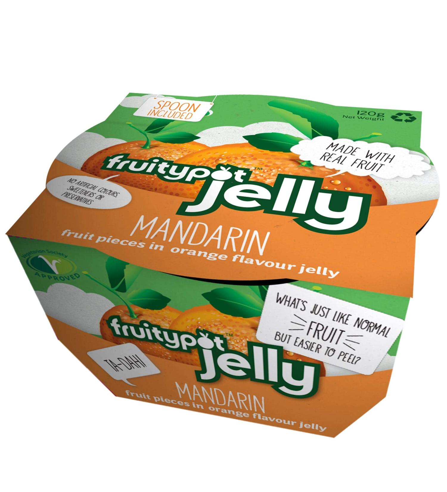 Fruitypot Mandarin Segments in Jelly Pots - 18x120g
