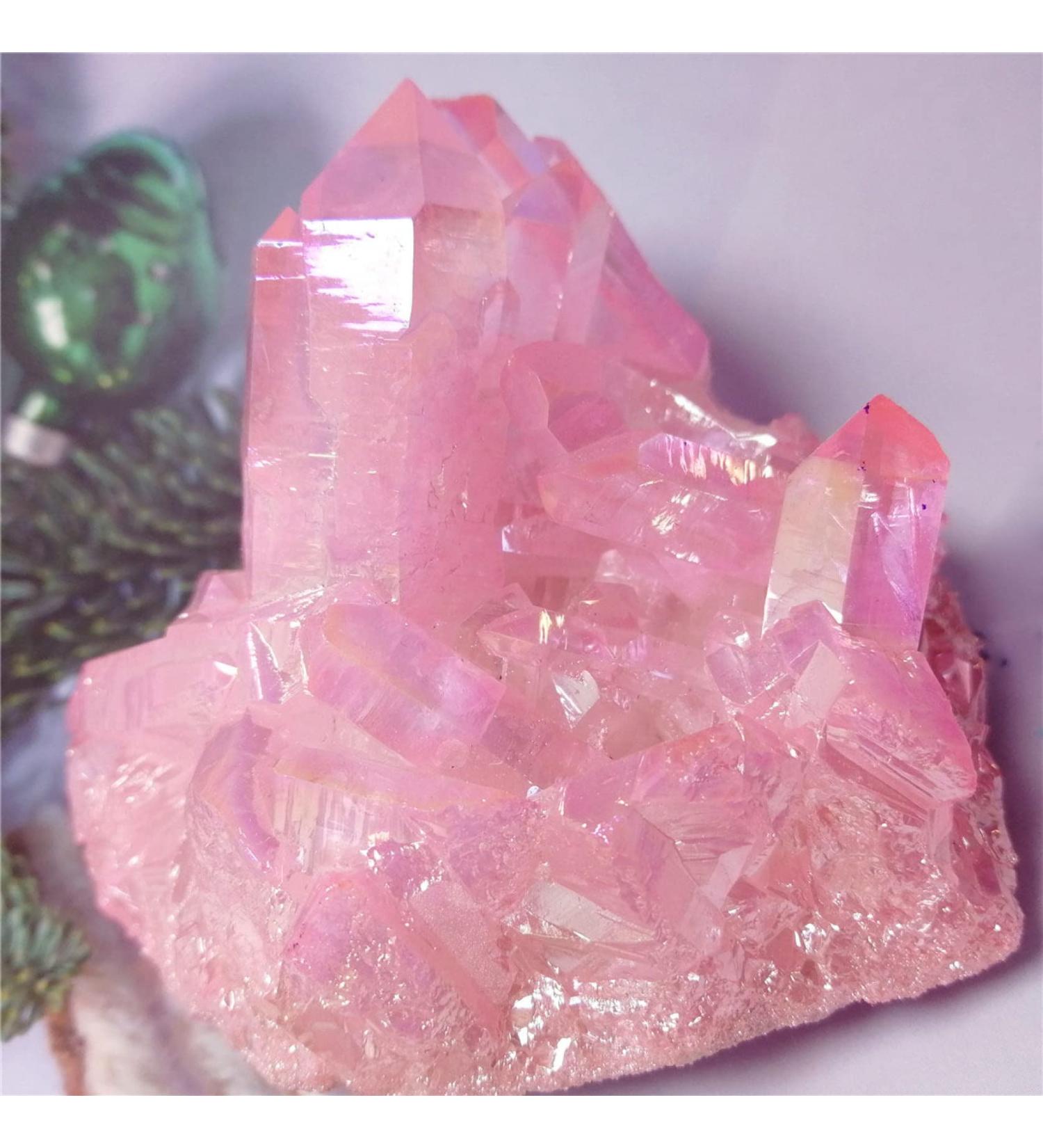 3pcs Rose Quartz Natural Stones and Minerals Gemstone Cluster Home Decoration Feng Shui Crystal Crafts Crystal Cluster Talla nica Crystal 450-500g - Buy Online on SooperMarket.com