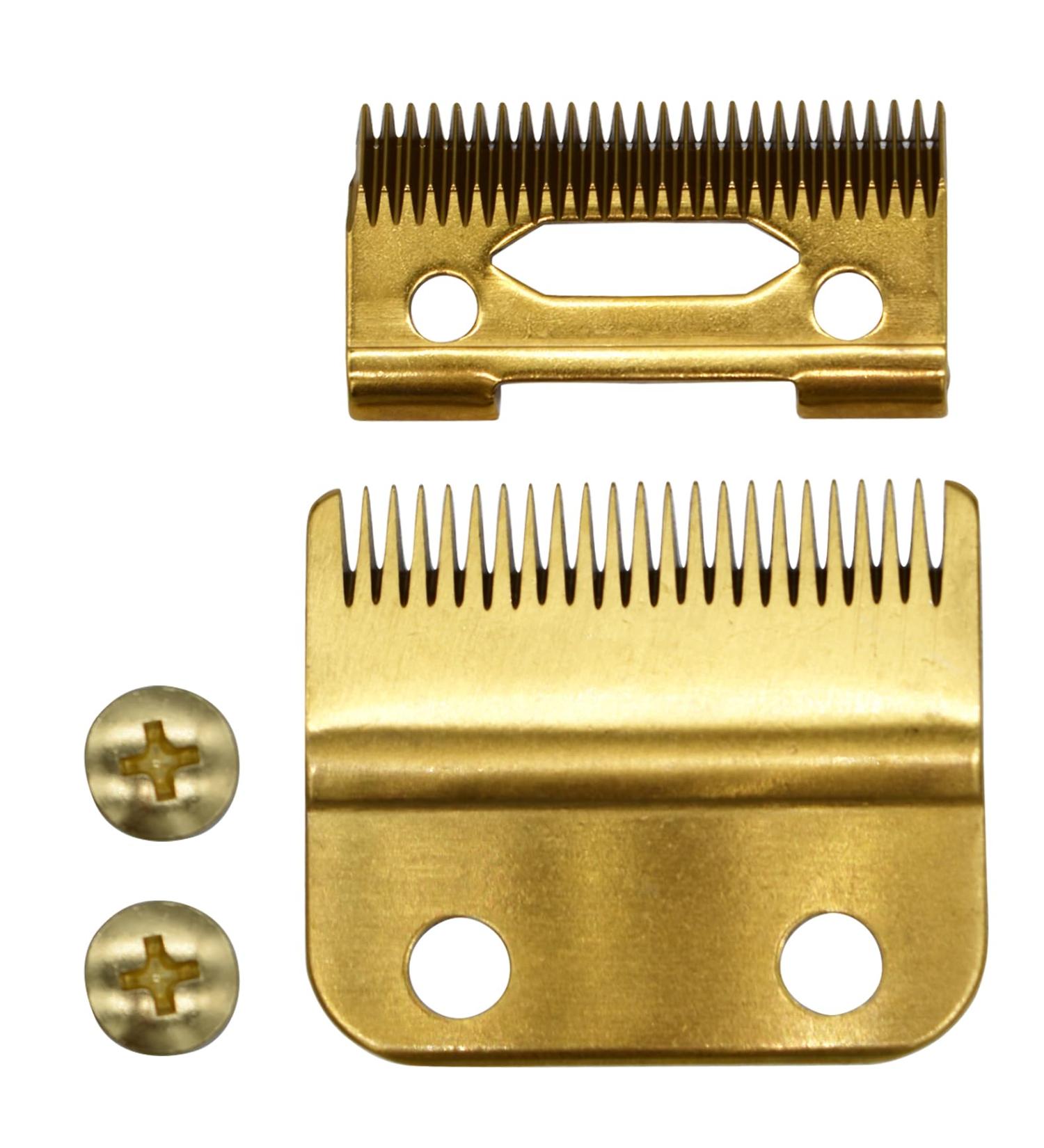 Professional Replacment Blades Set for Hair Clipper Compatible with BaBylissPRO Barberology FX870 FXF880 FX810 FX825 FX673N (Gold) - Buy Online on SooperMarket.com