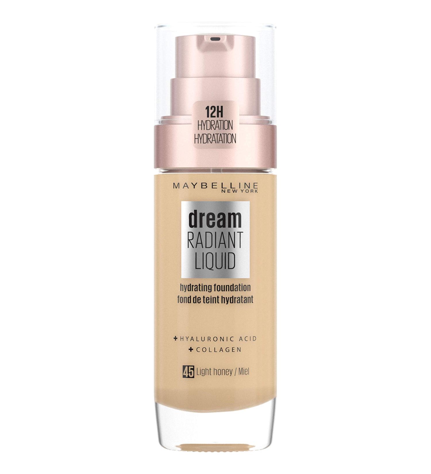Maybelline Dream Satin Liquid Foundation 30ml - 45 Light Honey | Buy Online Worldwide - Buy Online on SooperMarket.com