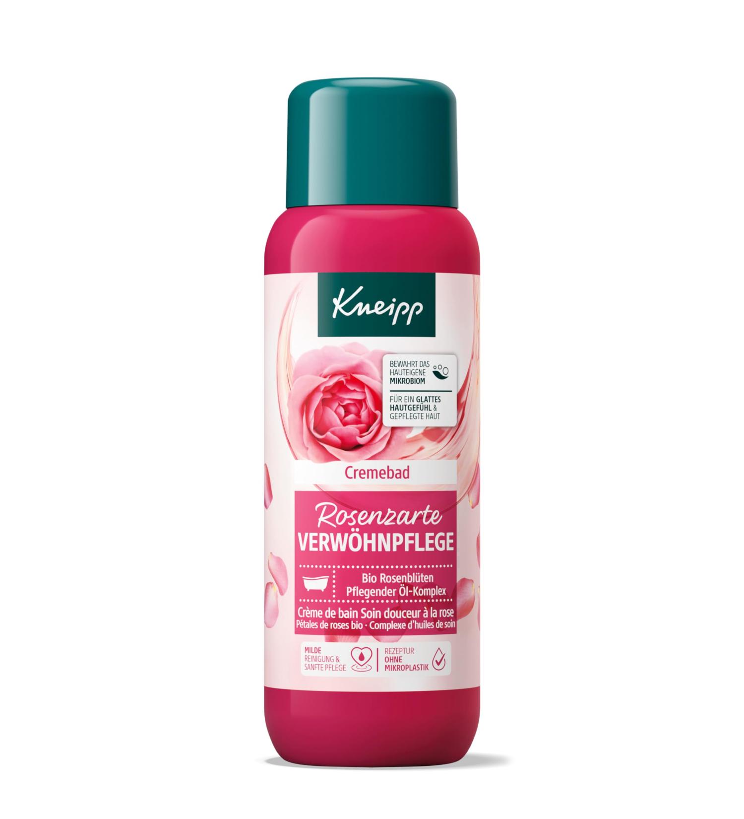 Kneipp Cremebad Rosenzarte Organic Rose Bath Additive for Soft Skin | Nourishing Oil Complex | 400ml International Shipping Available - Buy Online on SooperMarket.com