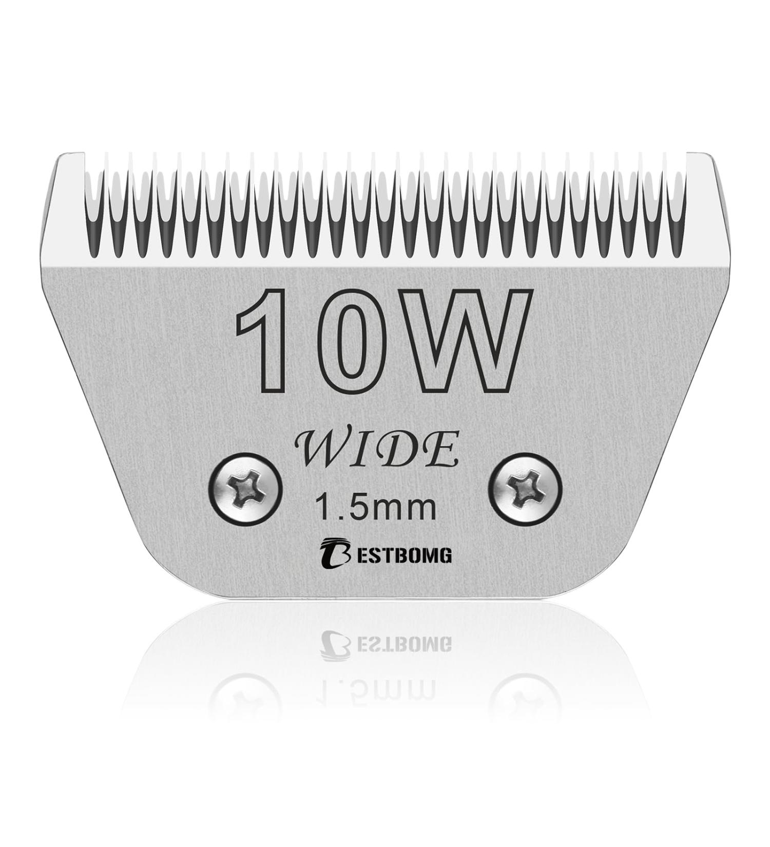 BESTBOMG 10W Pet Grooming Blades - Removable Compatible with Scherg men Heiniger Moser Max45 Andis Oster A5 - 1/16 Inch Cutting Length (1.5 mm) - Buy Online on SooperMarket.com