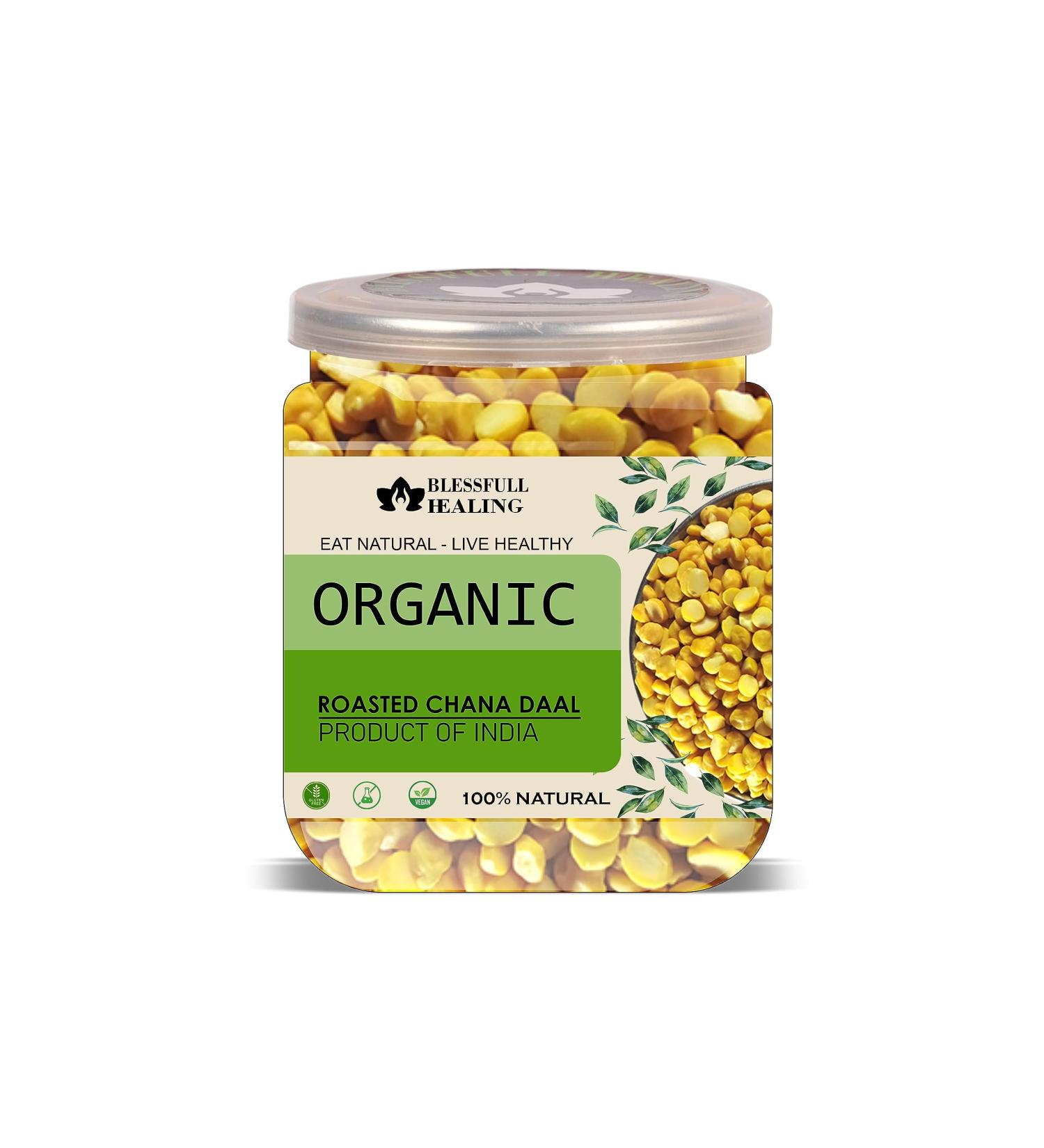 Blessfull Healing Organice Roasted Chana DAL 1 lb (453 Gram) - Buy Online on SooperMarket.com