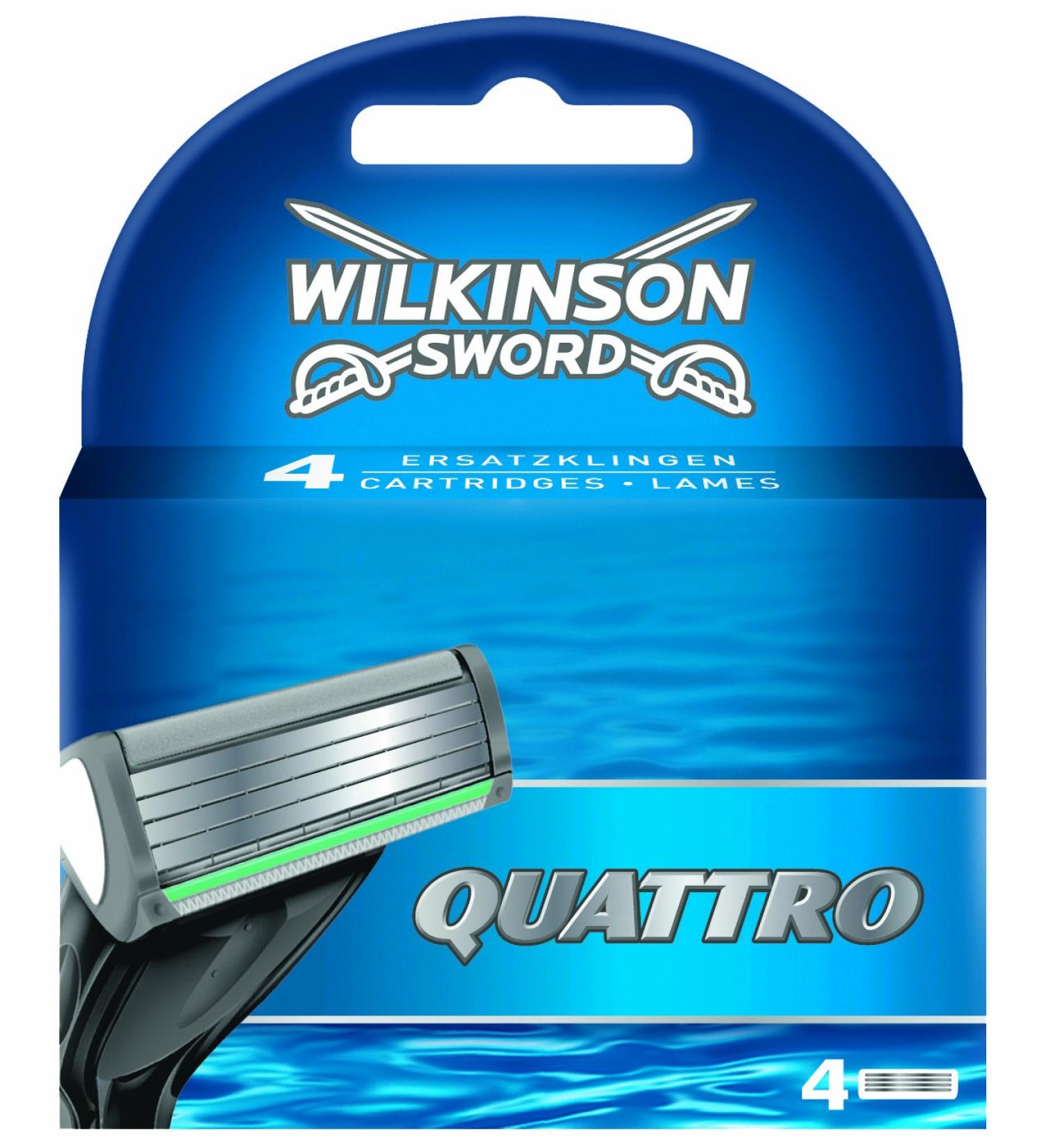 Wilkinson Quattro Blades 4 Count (Pack of 1)