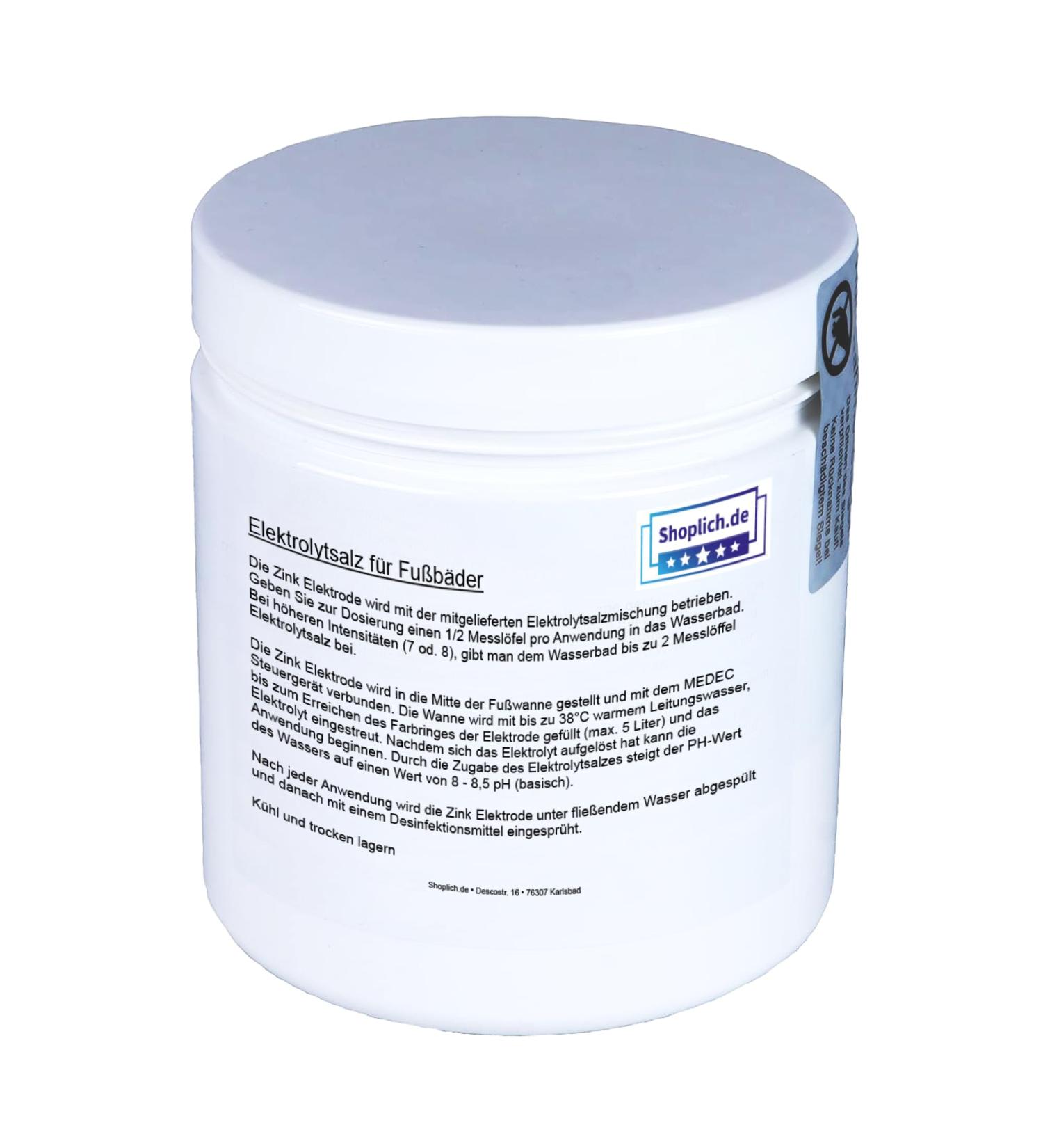 Medec Electrolyte Salt 500g | Vegan Activation Salt for Foot Baths | Wellness Bathing Additive for Full Bath & Spa - Buy Online on SooperMarket.com