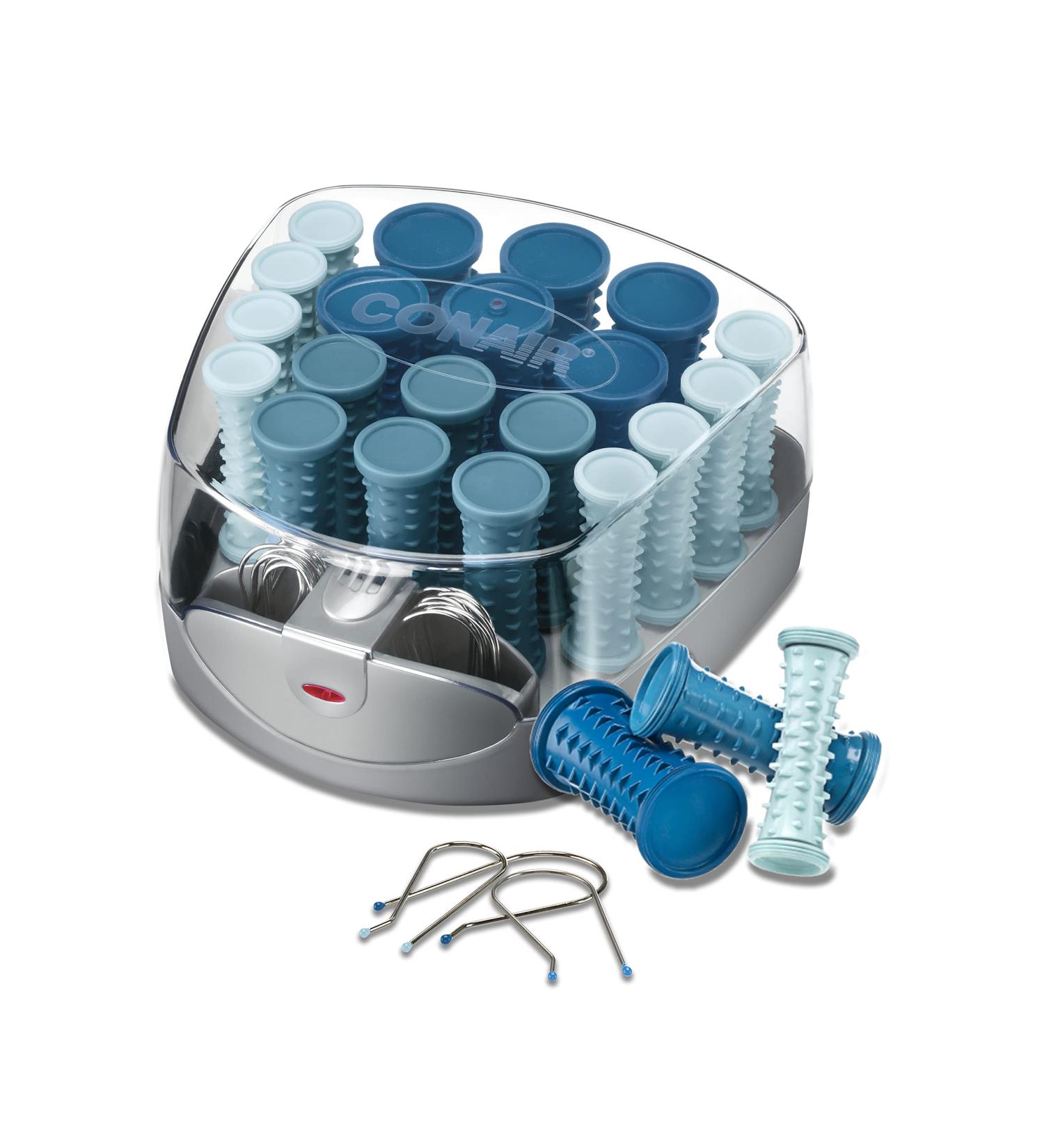 Conair Compact Multi-Size Hot Rollers in Blue - Create Amazing Curls with Ease - Buy Online on SooperMarket.com