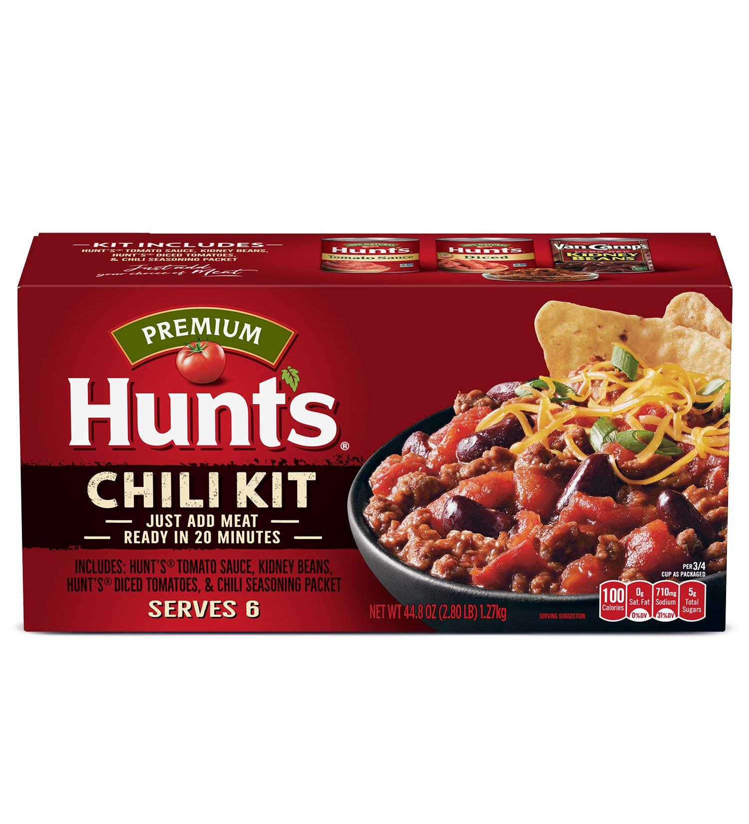 Hunt's Chili Kit 44.8 oz (Pack of 4) - Homemade Chili Made Easy - Buy Online on SooperMarket.com