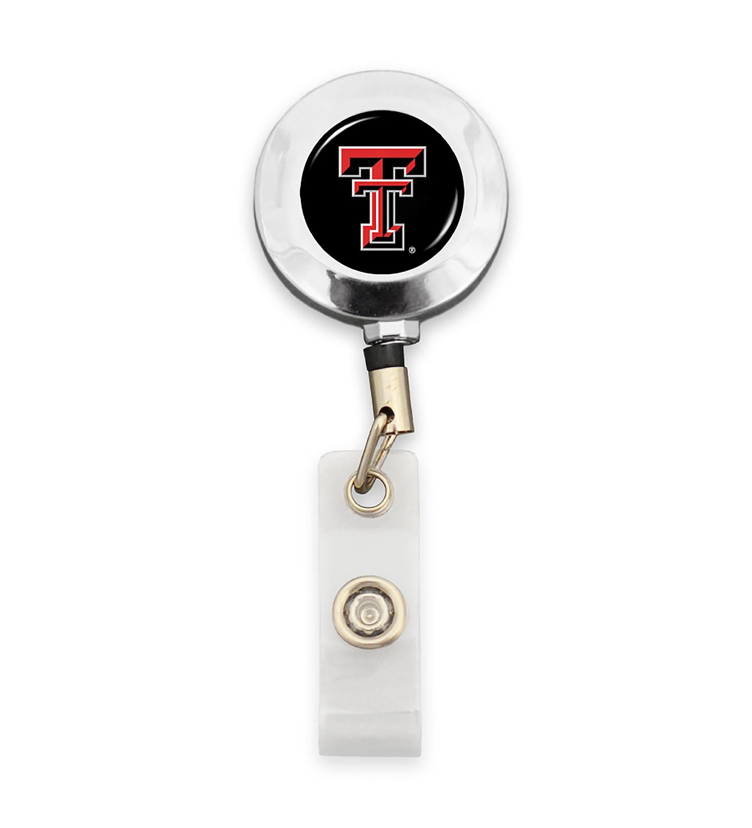 Texas Tech Red Raiders Badge Reel with Alligator Clip