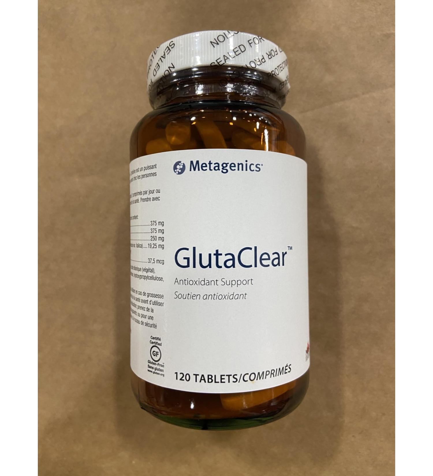 Metagenics - GlutaClear - Antioxidant Support with NAC Vitamin C Broccoli and More - 120 Tablets - Buy Online on SooperMarket.com