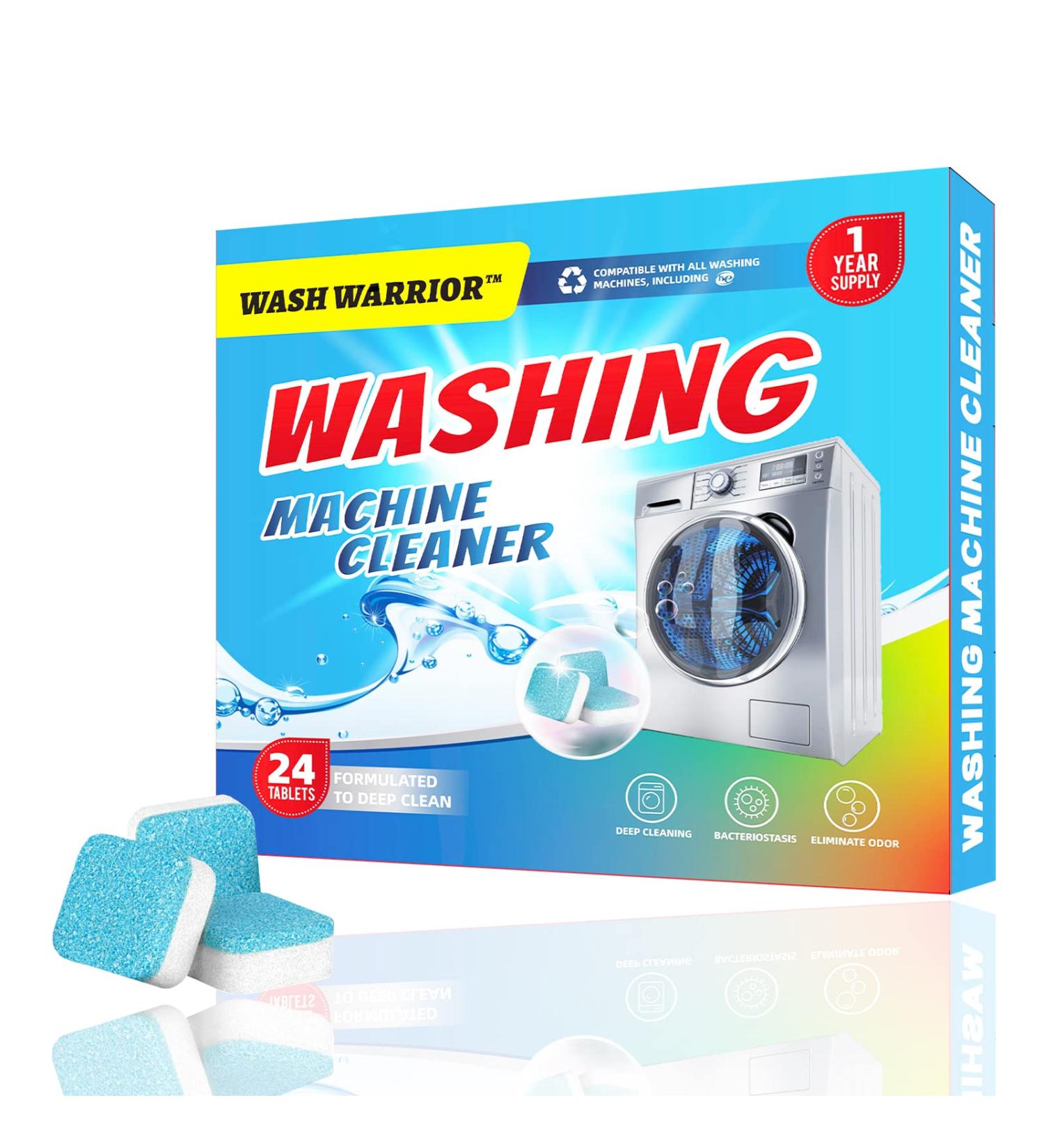 Wash Warrior Washing Machine Cleaner Tablets - Deep Clean for All Machines - 24 Tablets - Buy Online on SooperMarket.com