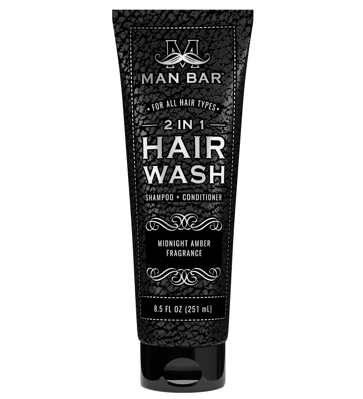 San Francisco Soap Company Man Bar 2 IN 1 Hair Wash - Midnight Amber | Luxurious Lather for Hair & Body - Buy Online on SooperMarket.com