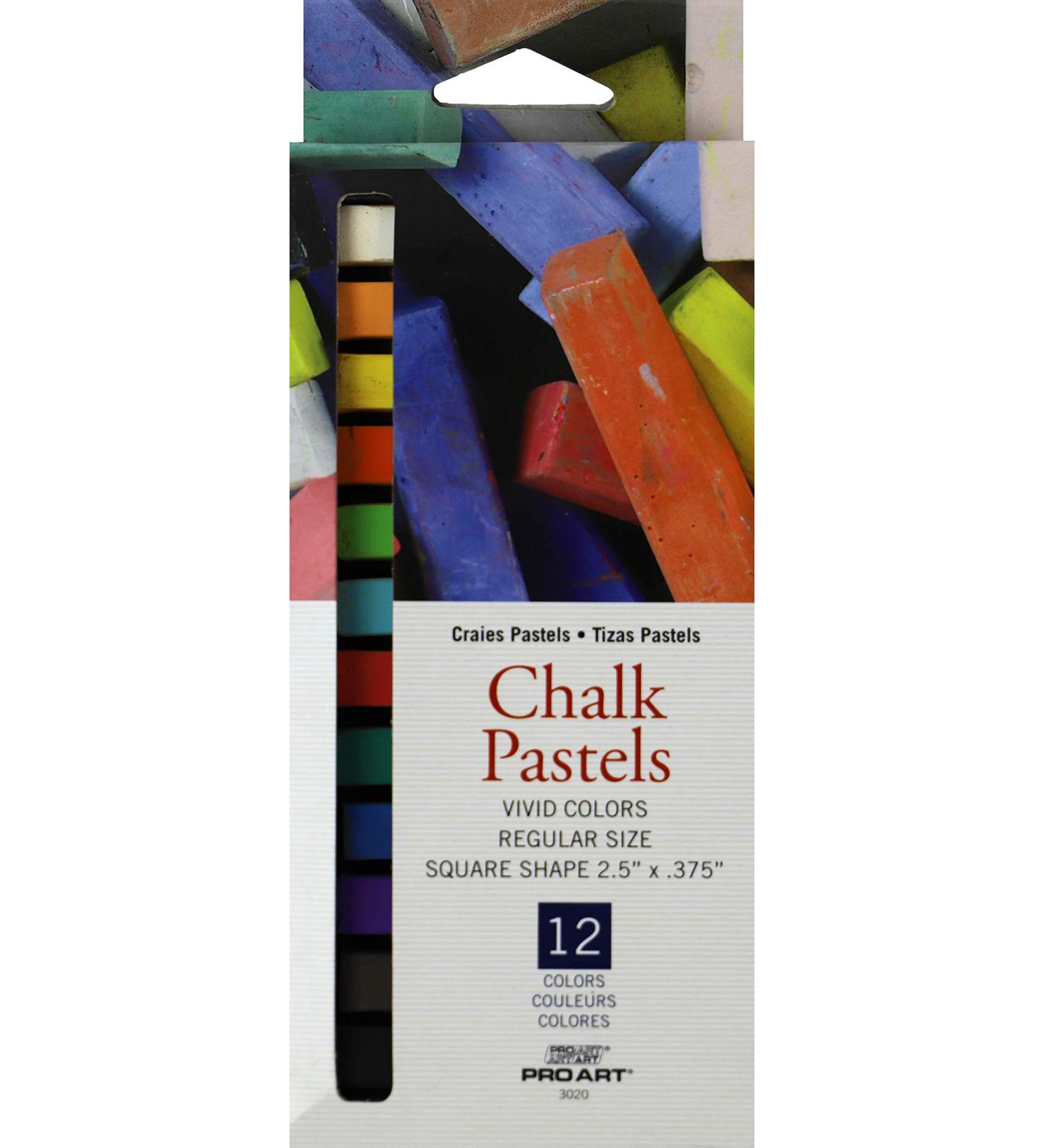Pro Art Chalk Pastel Set - 12 Count (Pack of 1) - Vibrant Colors - Buy Online on SooperMarket.com