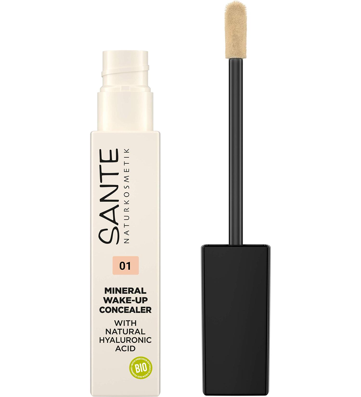 Sante Naturkosmetik Mineral Wake Up Concealer 01 Neutral Ivory - Vegan Covers Shadows & Blemishes Perfect for Contouring 8 ml - International Shipping Available - Buy Online on SooperMarket.com