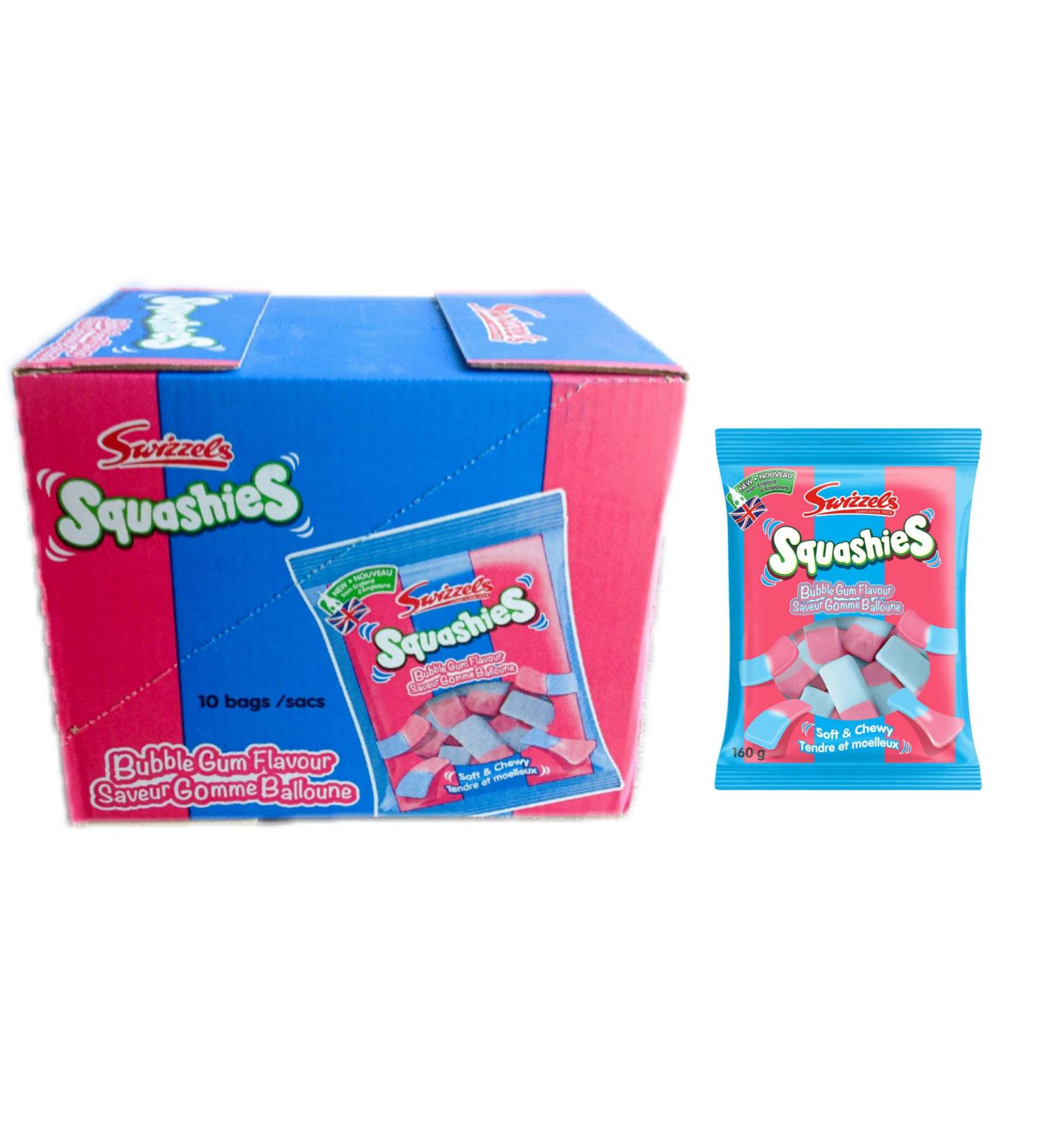 Swizzels Squashies- Bubble Gum Flavour -10 Bags (160 Grams /Bag) - Buy Online on SooperMarket.com