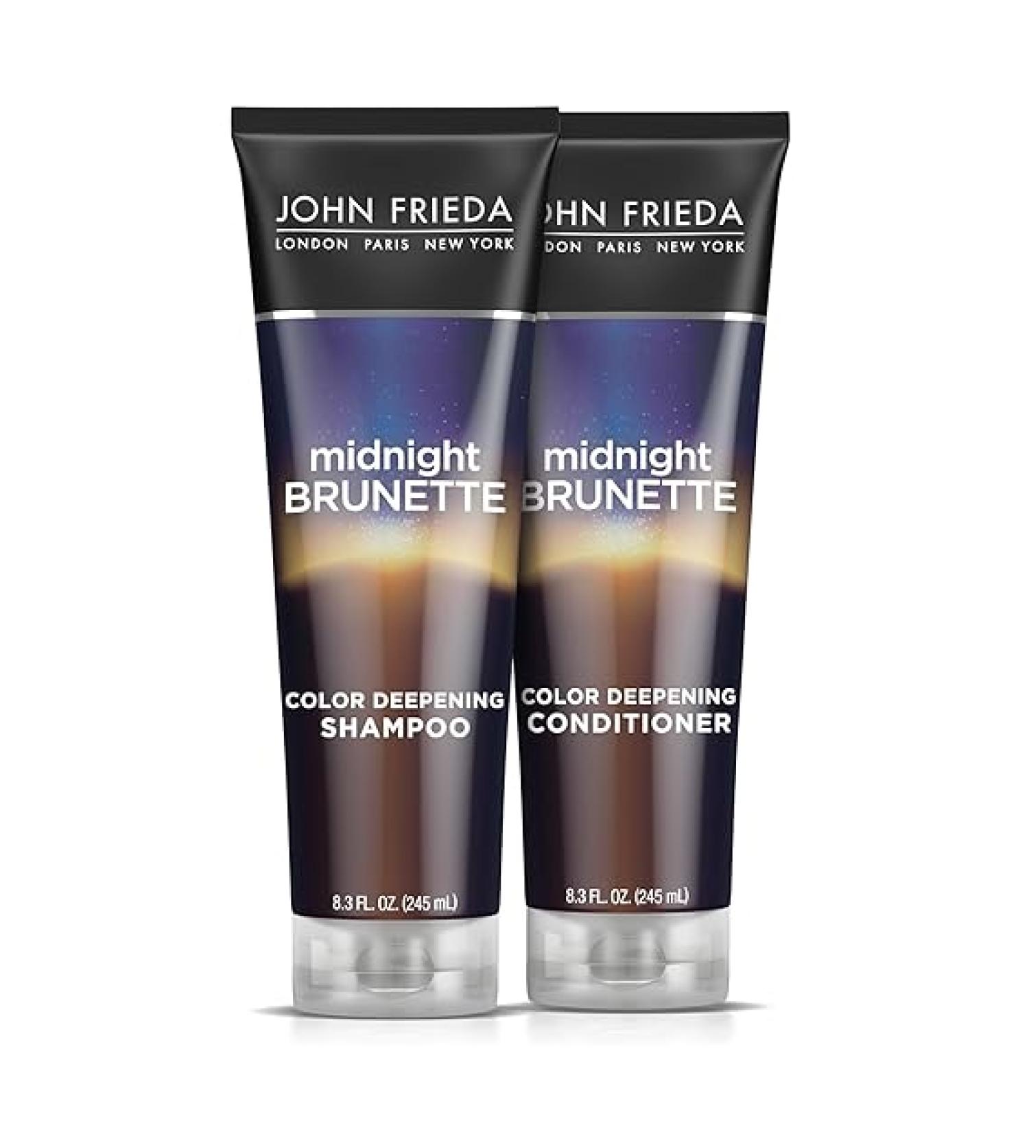 John Frieda Brilliant Brunette Visibly Deeper Bundle: Color Deepening Shampoo & Conditioner 8.3 Ounce Each - Buy Online on SooperMarket.com