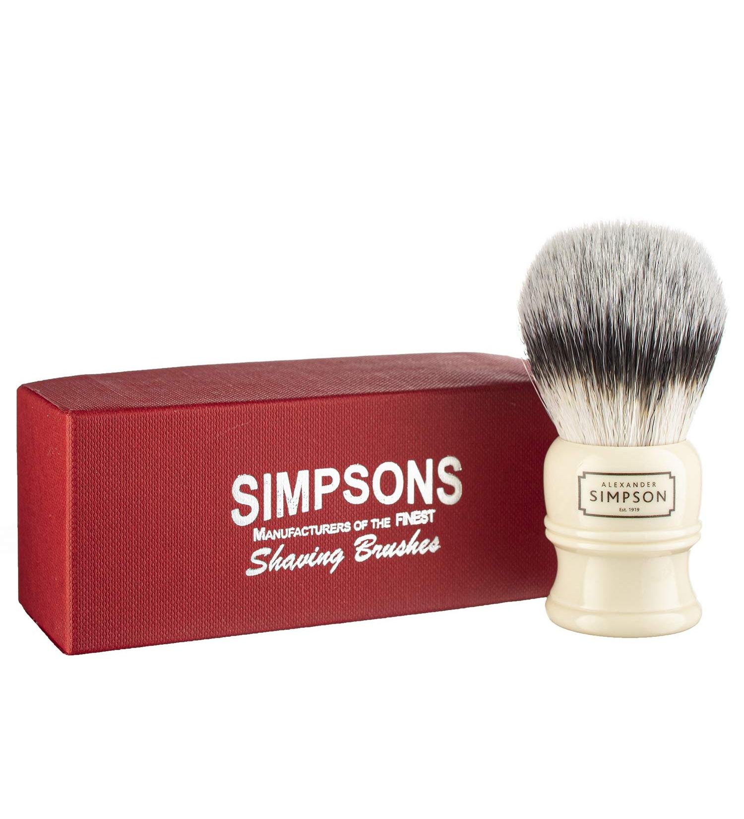 Alexander Simpson Trafalgar Synthetic Shaving Brush - Faux Ivory Handle (T3) - Buy Online on SooperMarket.com