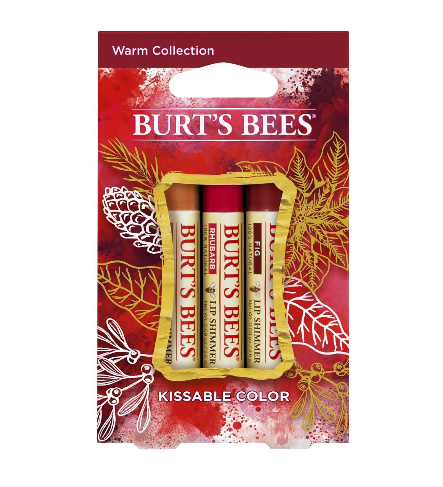 Burt's Bees Kissable Color Warm Holiday Gift Set Kissable Color - Warm Collection