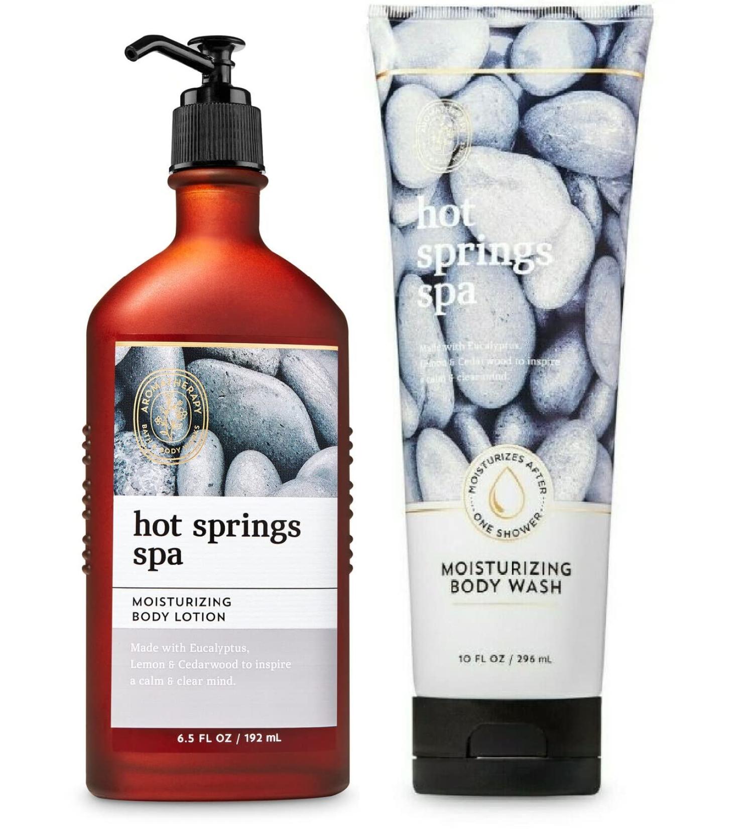Bath & Body Works Aromatherapy Hot Springs Spa Gift Set - Body Lotion & Body Wash Duo - Buy Online on SooperMarket.com