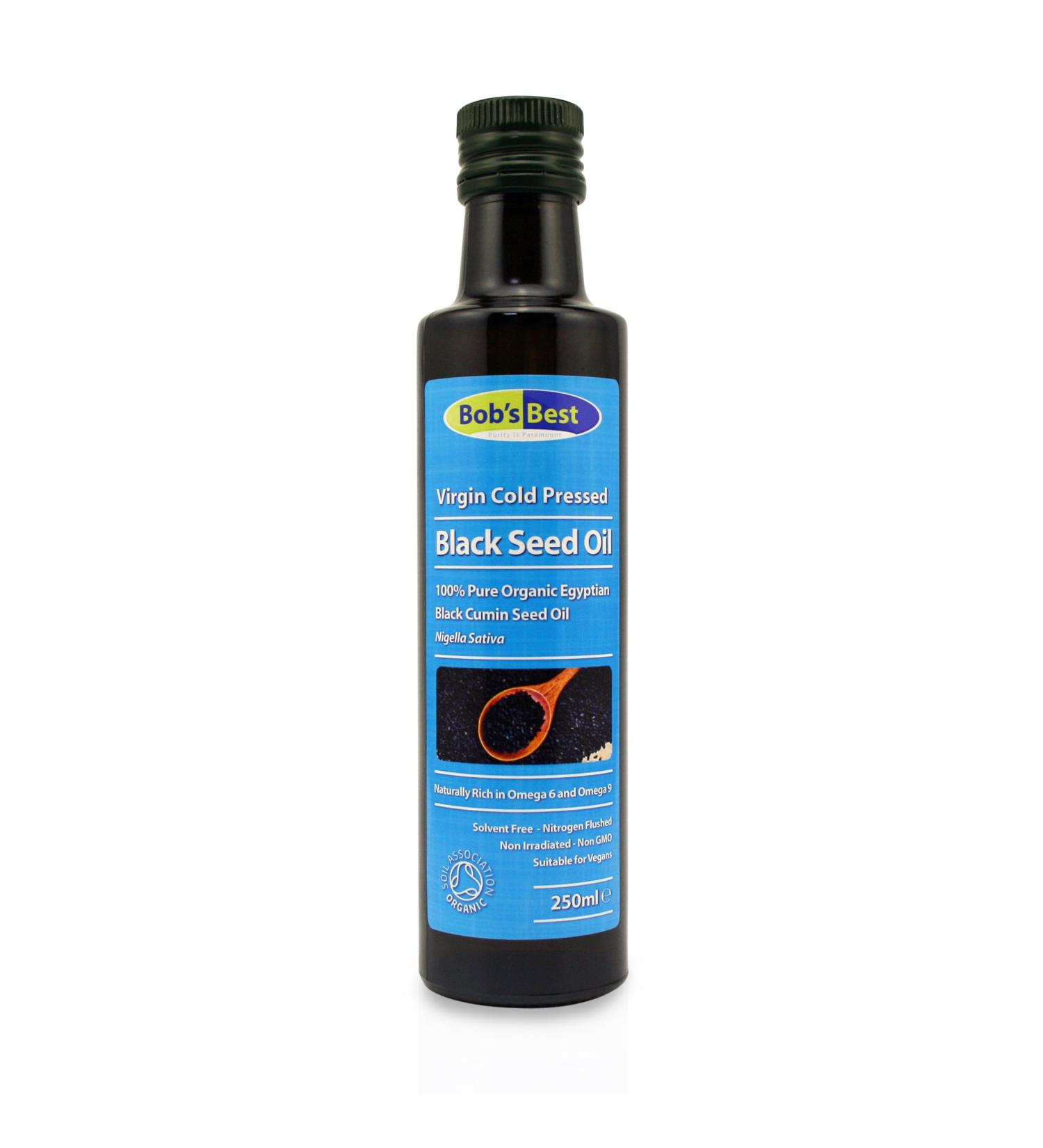 Organic Black Seed Oil - Pure Raw Virgin Cold Pressed - 250ml - 8.8 fl. oz - Buy Online on SooperMarket.com