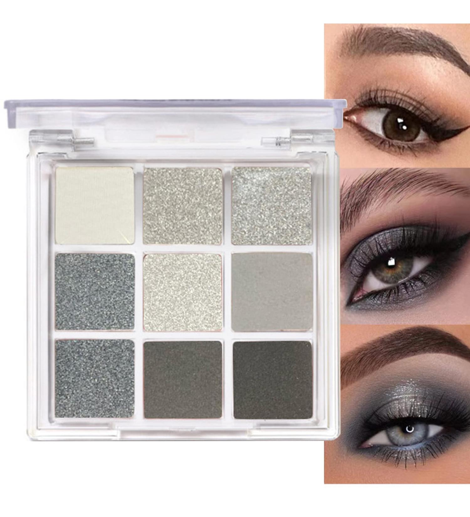 Smoky Eyeshadow Palette - 9 Cold Tone Shades | Long Lasting & Highly Pigmented - Buy Online on SooperMarket.com