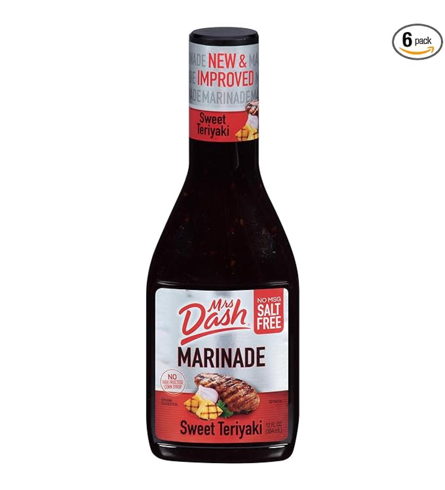 Dash Salt-Free Marinade Sweet Teriyaki 12 Ounce (Pack of 6) - Buy Online on SooperMarket.com