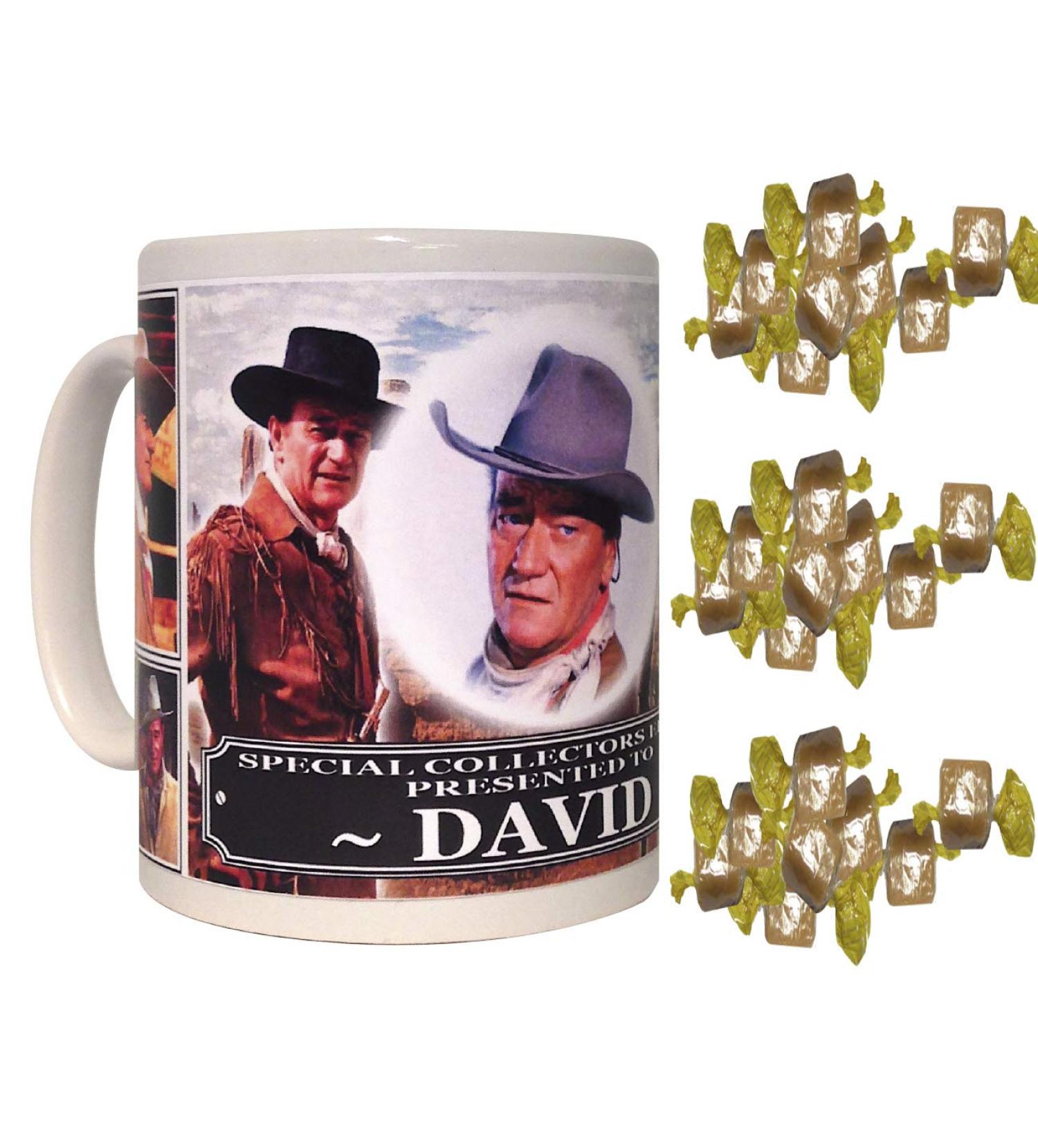 John Wayne Personalised Icon Gift Mug with Sweets - Buy Online on SooperMarket.com