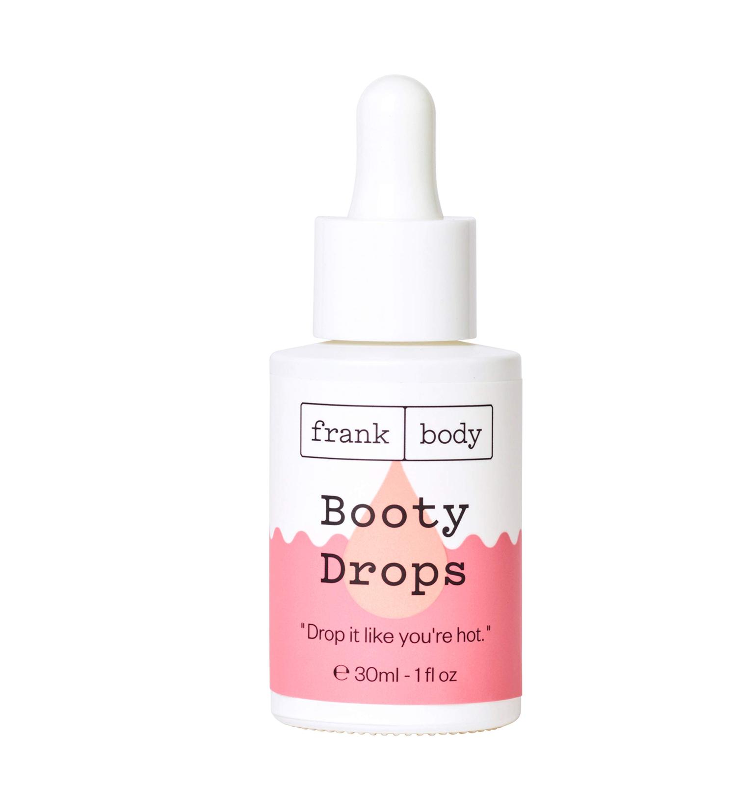Frank Body Booty Drops Firming Body Oil | Vegan & Cruelty Free | 1.0 fl oz Hydrating Oil with Caffeine, Guarana & Carrot Root Extract - Buy Online on SooperMarket.com