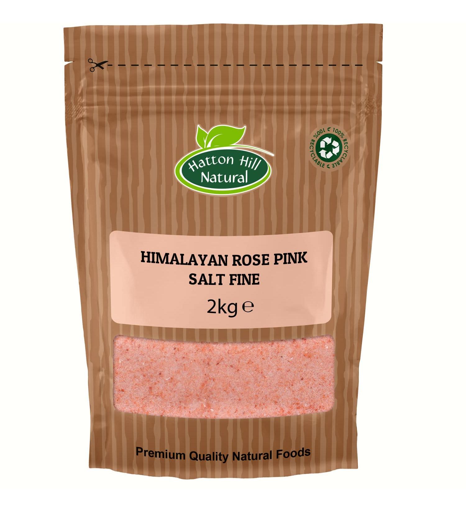 Himalayan Rose Pink Crystal Salt Fine 2kg by Hatton Hill