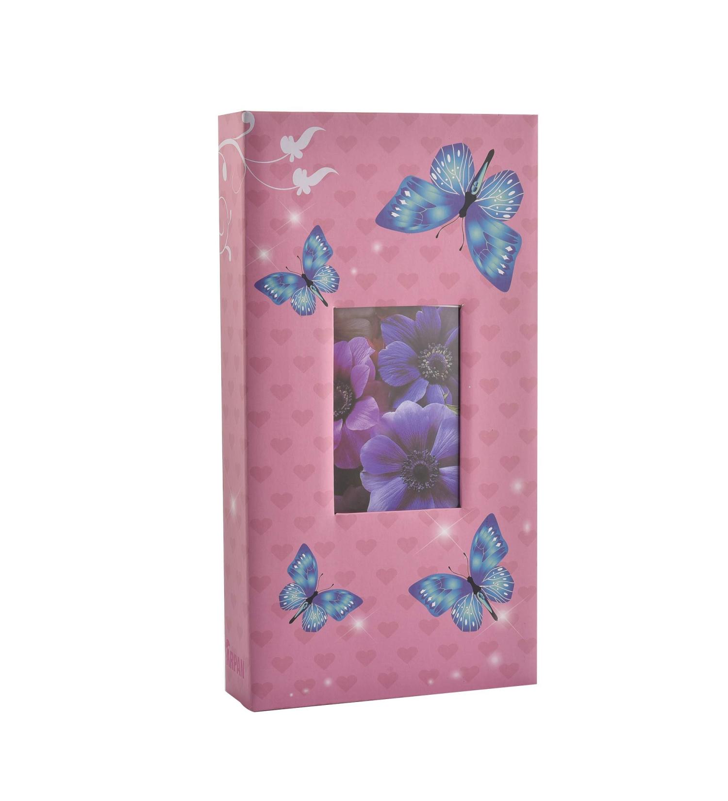 ARPAN 6x4 Designer Photo Album | 300 Pockets | Pink-Butterfly Design | 18x4x33 cm - Buy Online on SooperMarket.com