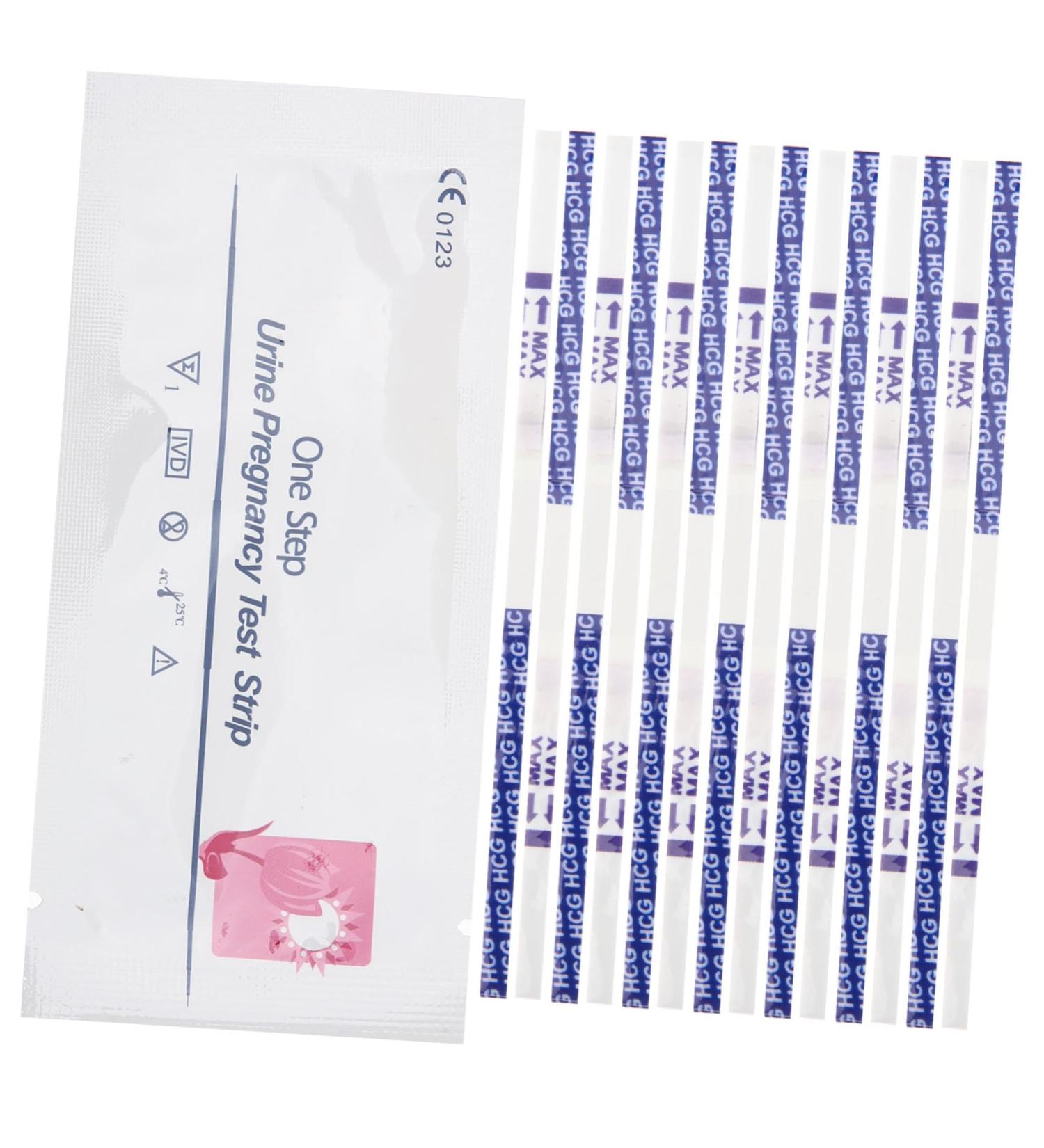FRCOLOR 50pcs Early Pregnancy Test Strips Pruebas De Embarazo Pregnancy Testing Supply Midstream Test Stick Pregnant Test Supplies Cow High Precision Pregnancy Tests Plastic Pregnant Woman - Buy Online on SooperMarket.com