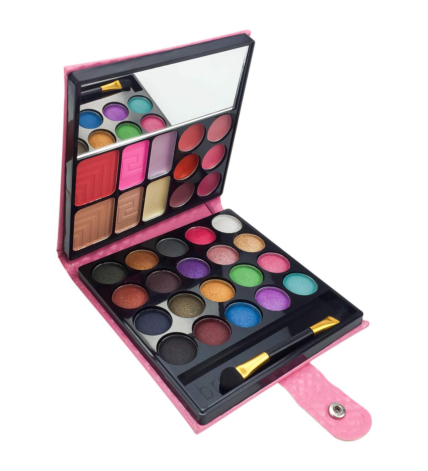 Beauty Book All in One Makeup Kit - 32 Colors Palette, Lip Gloss, Blush, Powder, Concealer, Mirror & Brush - Professional Makeup Set Gift for Women, Girls, Beginners, and Teens (Pink) - Buy Online on SooperMarket.com