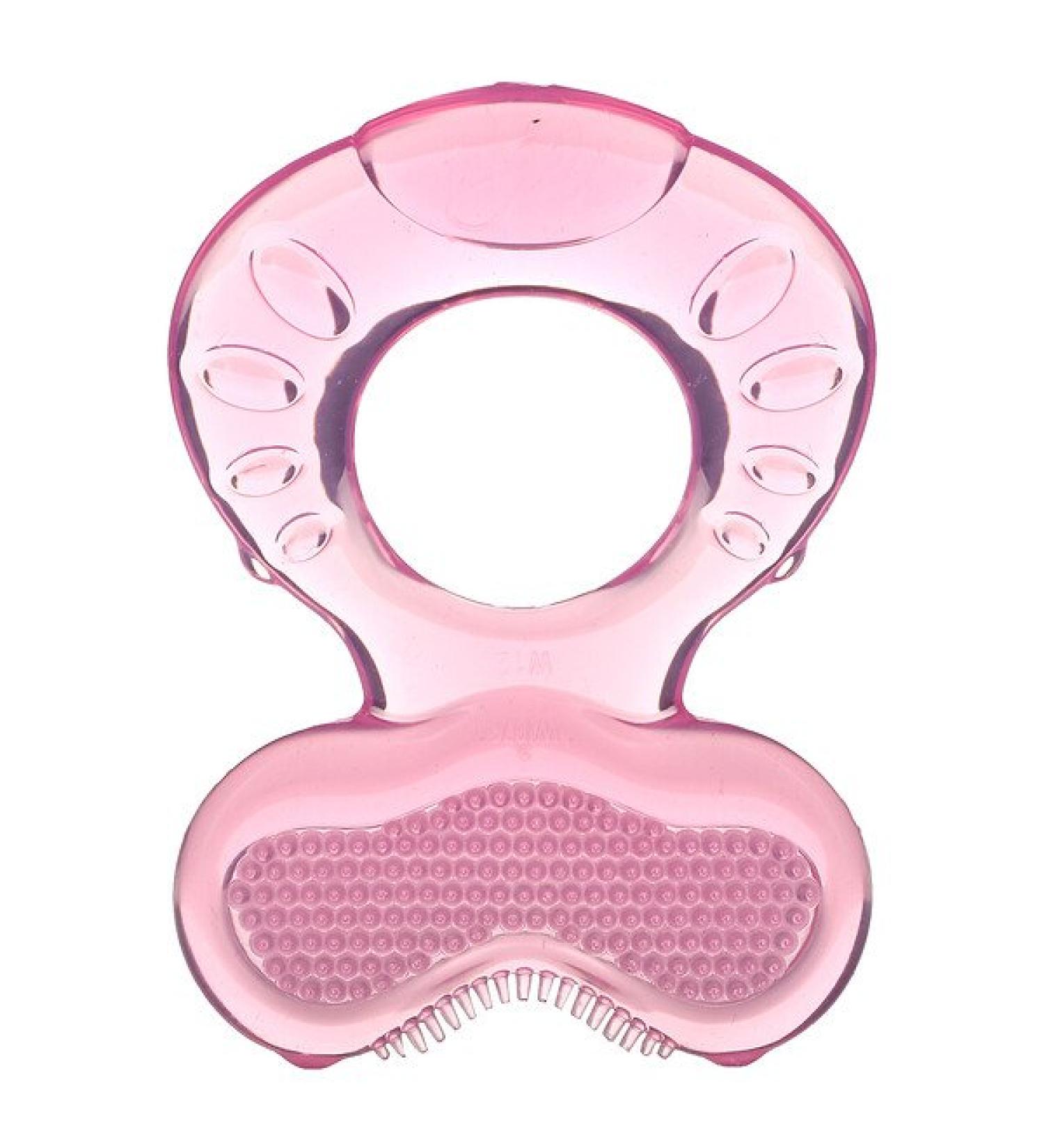 Nuby Teethe Eez Soothing Teether Set - 2 Pieces, Pink, 3+ Months - Buy Online on SooperMarket.com